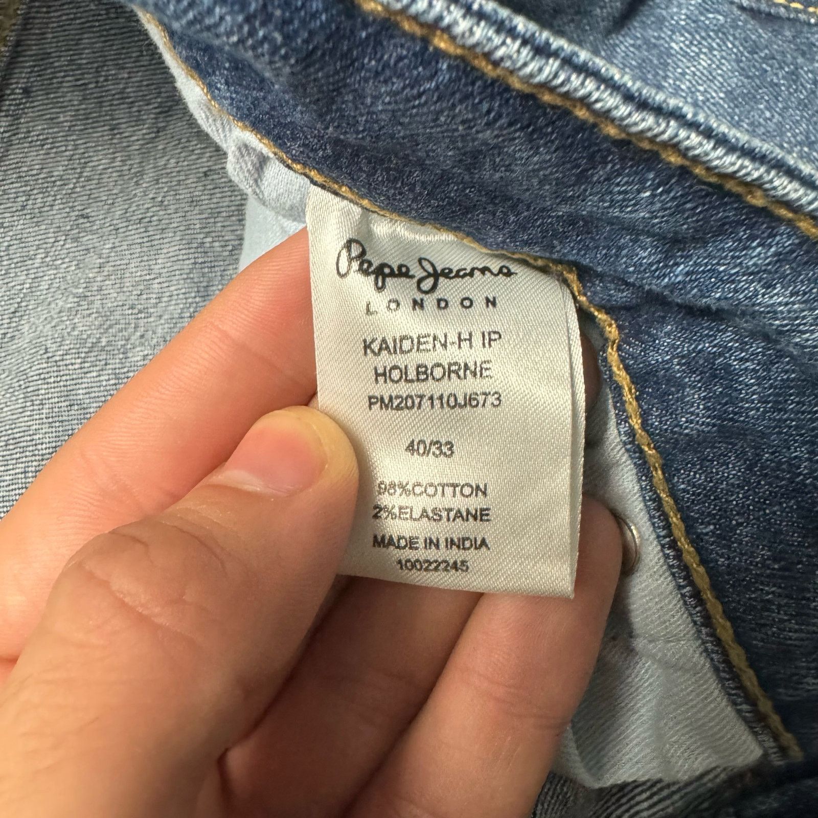 Pepe Jeans Pepe Jeans London Y2K Vintage Blue Denim Straight Leg Jeans Size US 40 / EU 56 - 3 Thumbnail