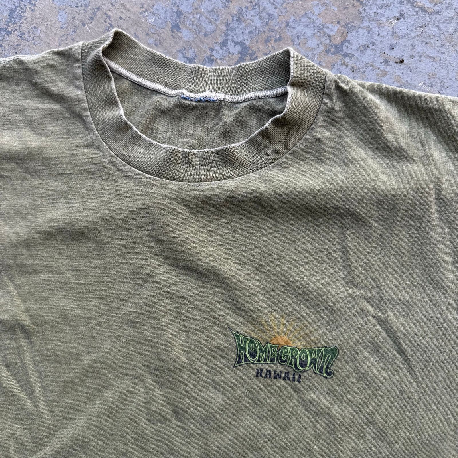 Vintage Vintage 90’s Crazy Shirt Home Grown Hemp Dyed Surfer Tee Size US XL / EU 56 / 4 - 5 Thumbnail