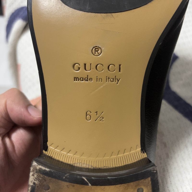 Gucci Gucci Jordaan Leather Horsebit Casual Shoes for Men - Size US 9 / EU 42 - 5 Thumbnail