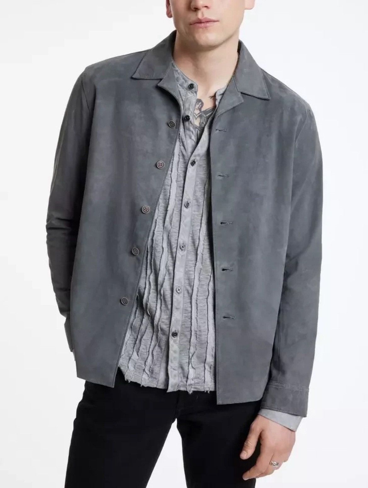 John Varvatos Simo Suede Shirt. Size EU 50 US 40 Size US M / EU 48-50 / 2 - 1 Thumbnail
