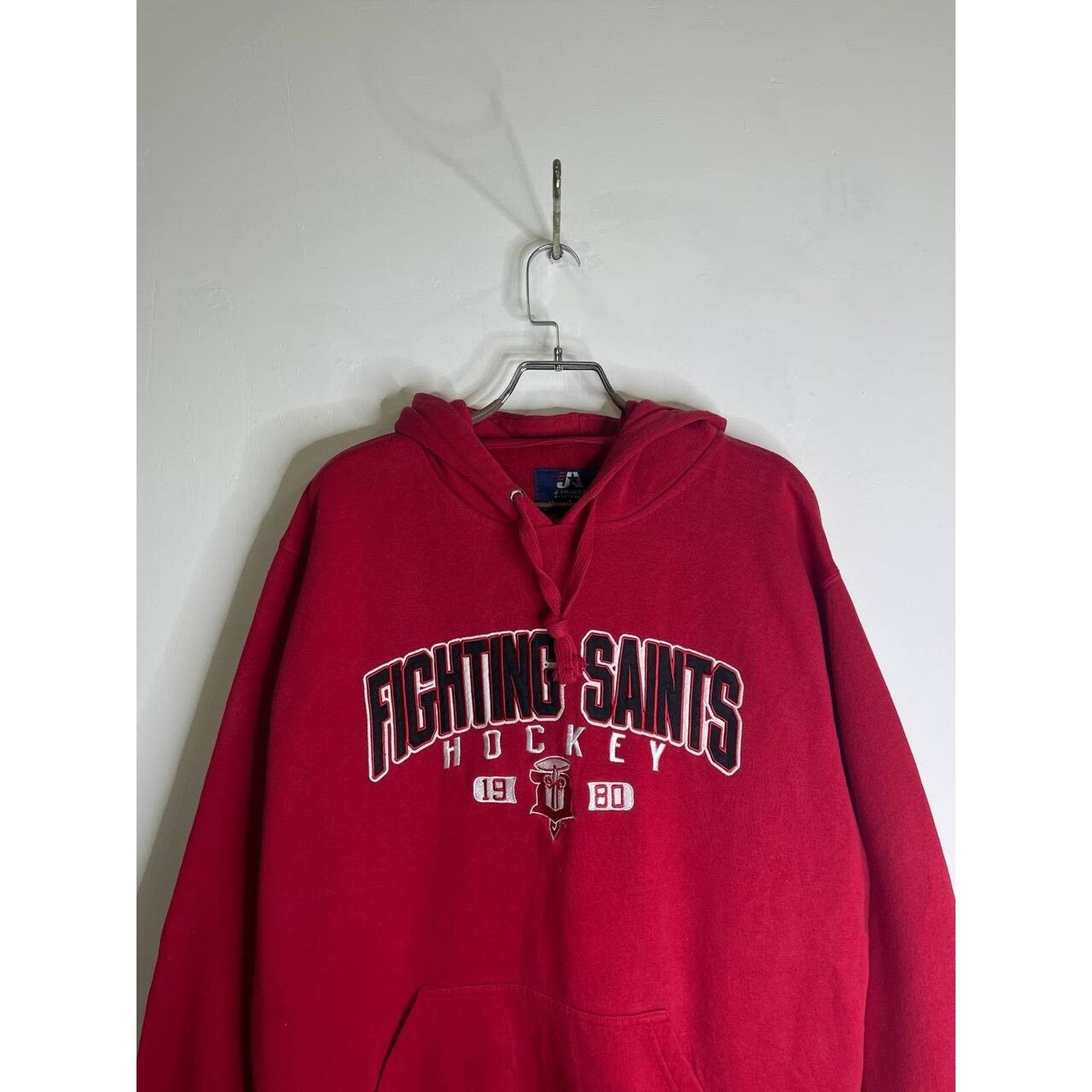 Vintage Vintage J America Fighting Saints Hockey Red Hoodie XL Size US XL / EU 56 / 4 - 2 Thumbnail