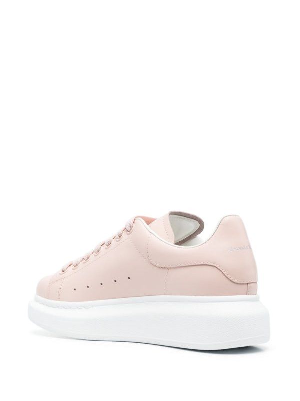 Alexander McQueen o1w1db10925 Oversized Sneaker in Blush White Size US 5 / IT 35 - 3 Thumbnail