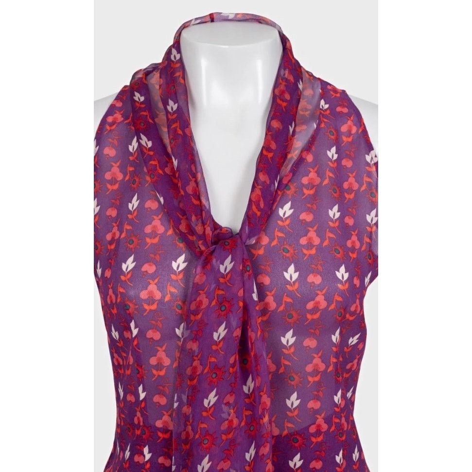 Dior Christian Dior Elegant Purple Silk Suit - Size L Size M / US 6-8 / IT 42-44 - 5 Thumbnail