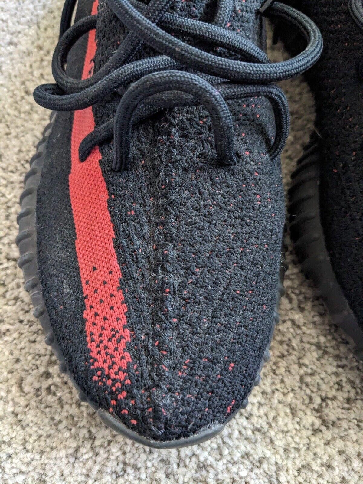 Adidas adidas Yeezy Boost 350 V2 Low Black Red BY9612 No Box Size US 10.5 / EU 43-44 - 5 Thumbnail