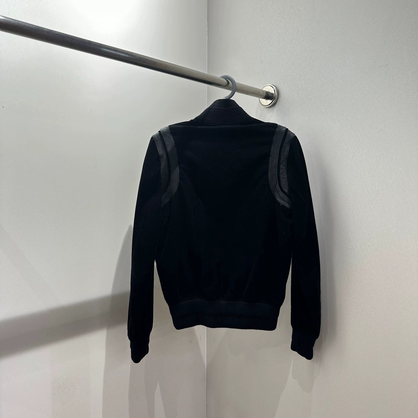 Saint Laurent Paris YSL mar48 leather panel baseball jacket F36 cotton Size XS / US 0-2 / IT 36-38 - 2 Thumbnail