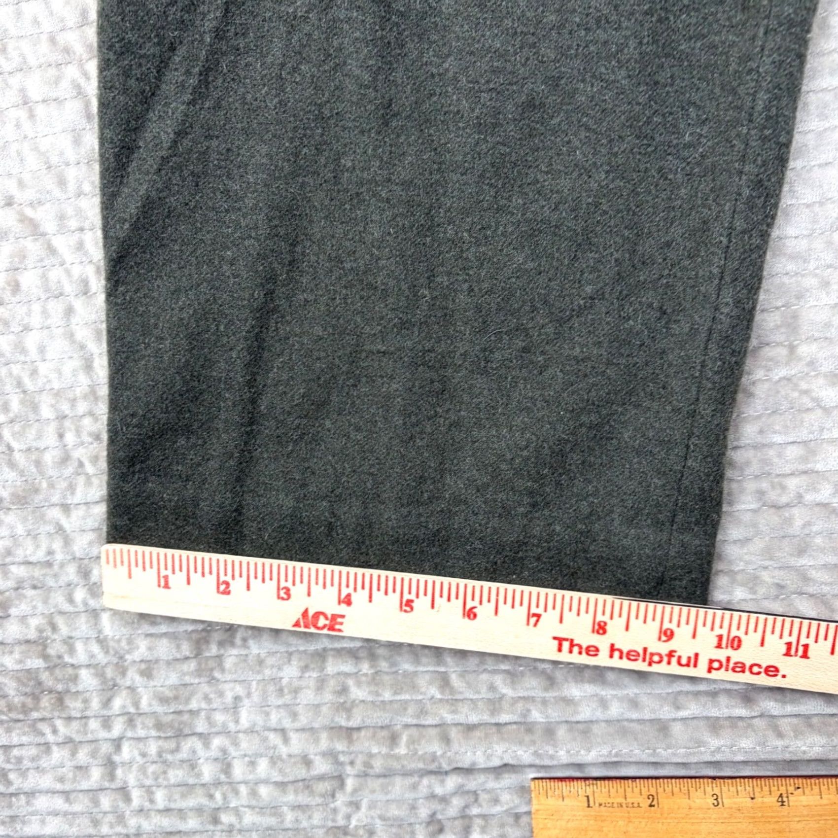 J.Crew J.Crew Mens Wool Blend Cargo Pants 34x30 Charcoal Grey Straight Leg Trousers Size US 34 / EU 50 - 3 Thumbnail