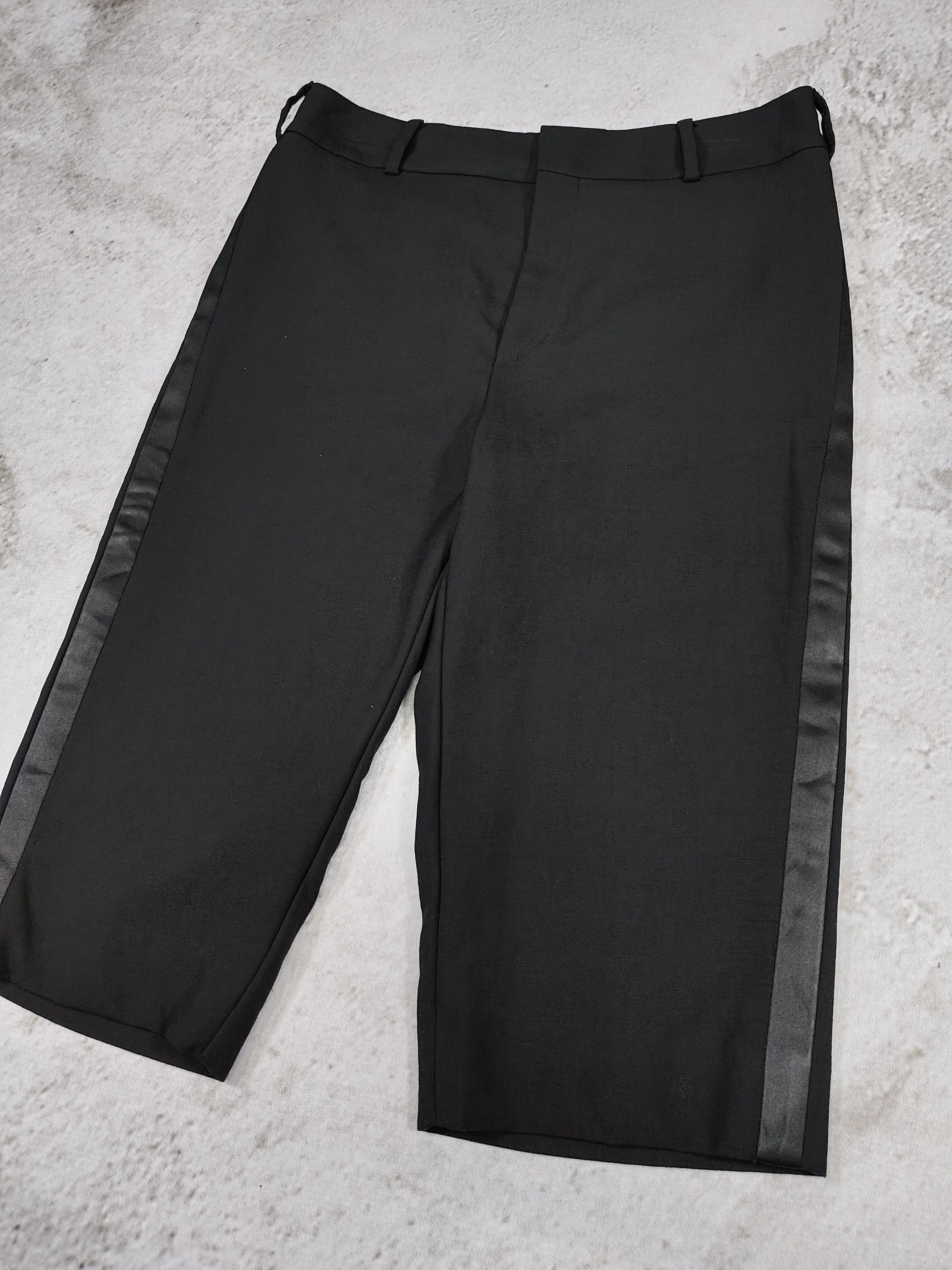 Saint Laurent Paris FW17 Saint Laurent- Bermuda Tuxedo Striped Wool Shorts Size 29" - 2 Thumbnail