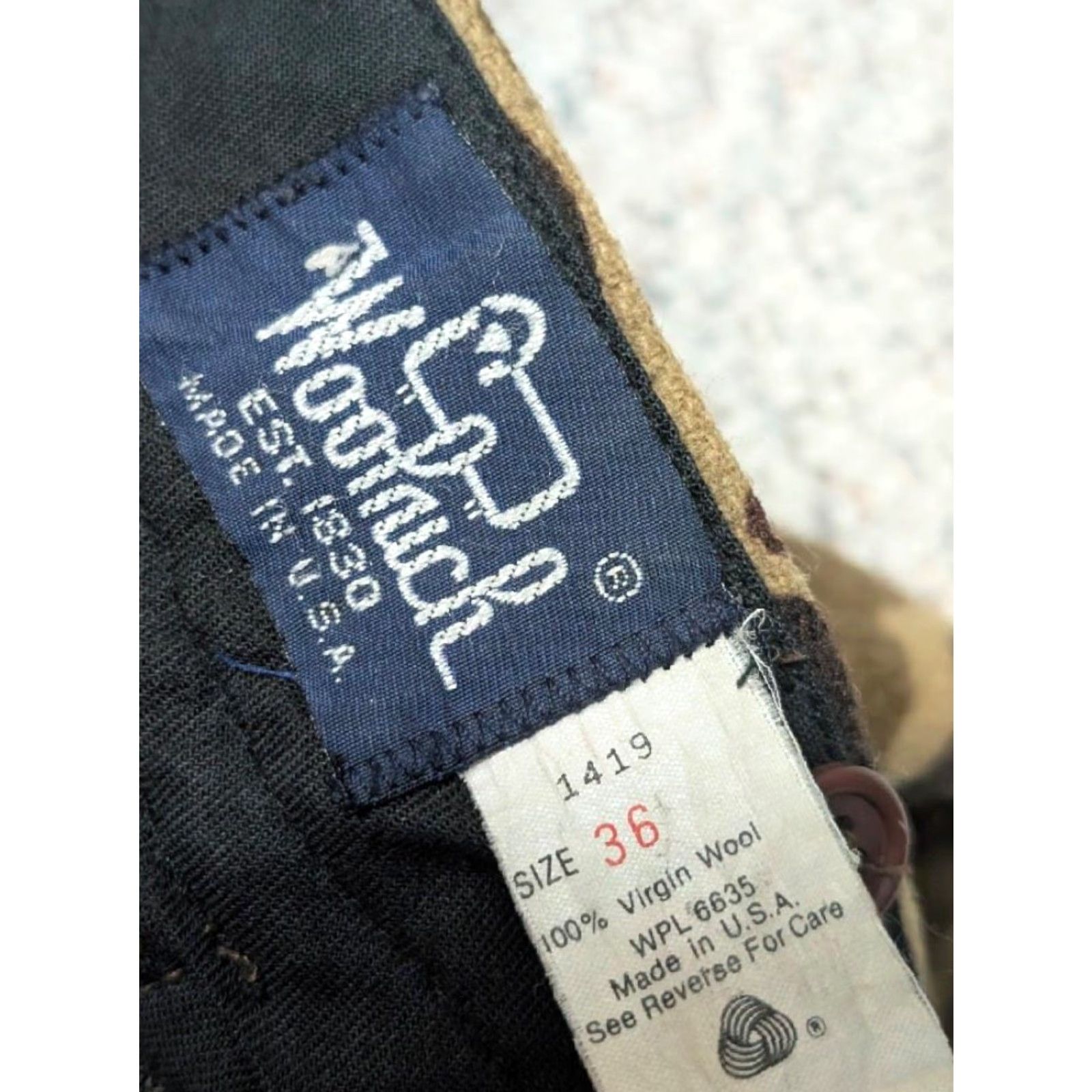 Vintage VINTAGE Woolrich Pants Hunting Men's Wool Cargo Camouflage USA Made 36x30 Brown 36x30 Wool Rugged Woolrich Hunting Pants Mens Camouflage USA Made 90s Size US 36 / EU 52 - 4 Thumbnail