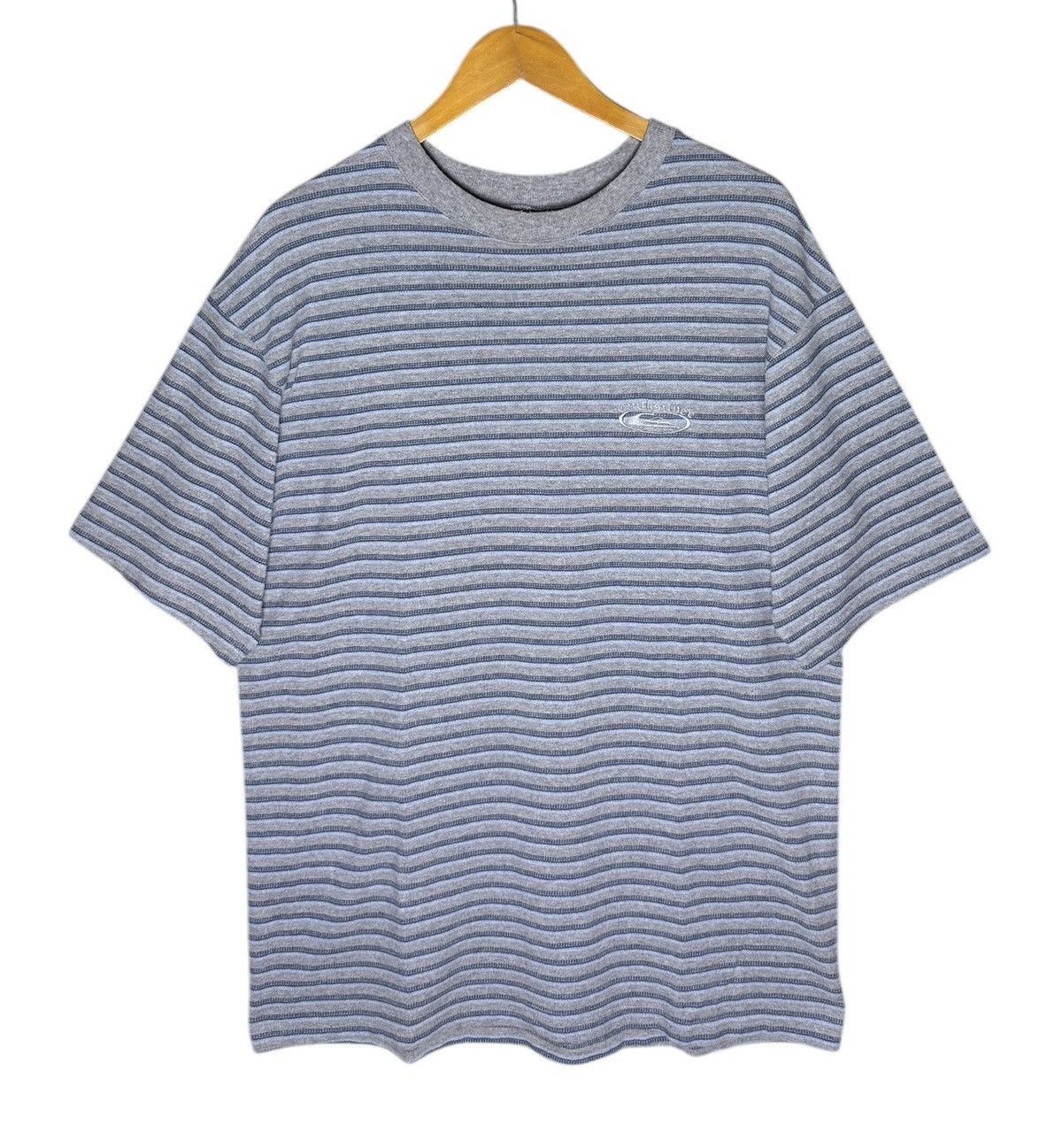 Quiksilver × Vintage Vintage 90’s Quicksilver Surf Skate Striped T-Shirt Size US L / EU 52-54 / 3 - 1 Thumbnail