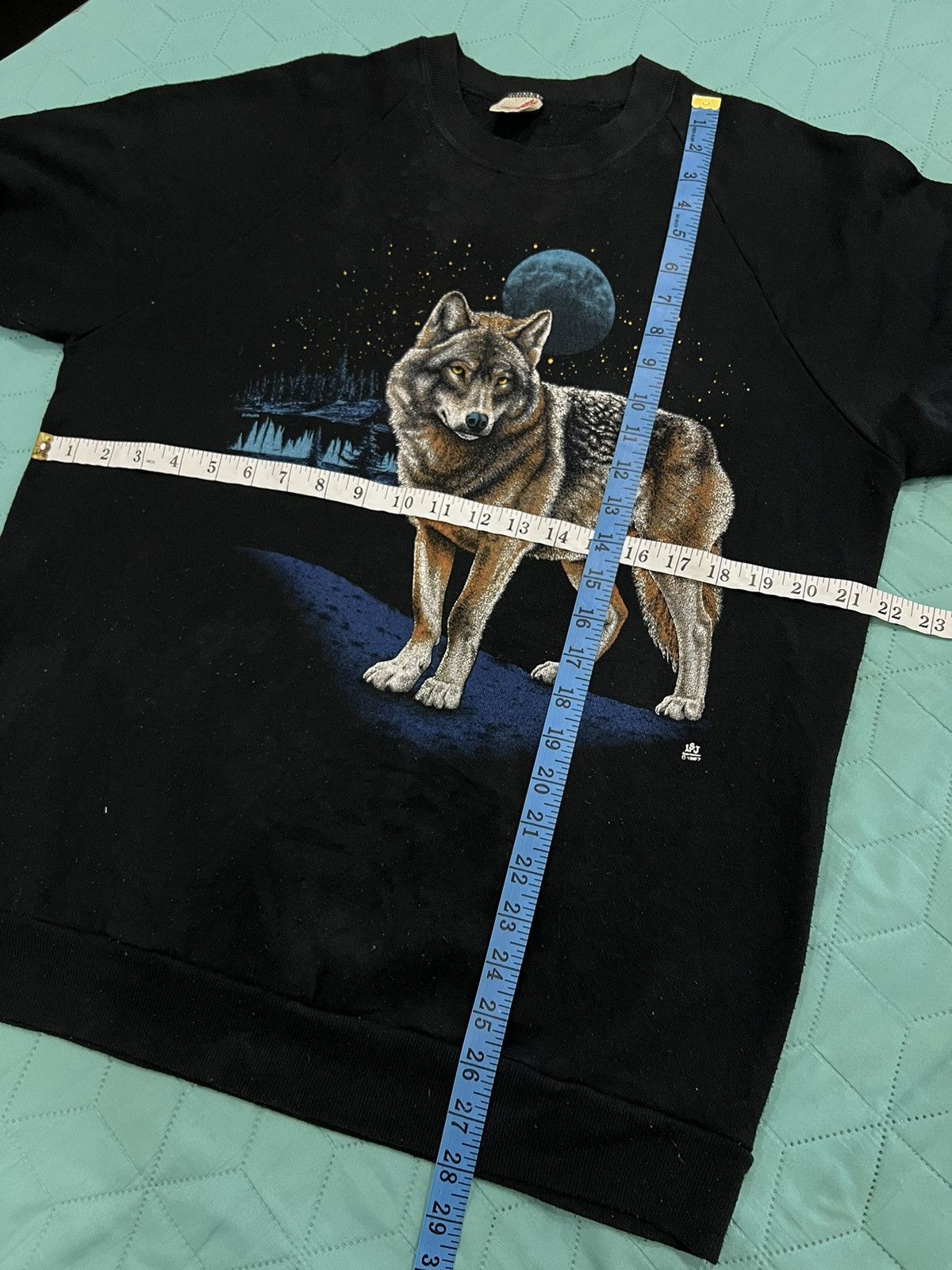Jerzees × Russell Athletic Vintage 1987 Wolf Sweatshirt Pullover Jumper Size US XL / EU 56 / 4 - 6 Thumbnail