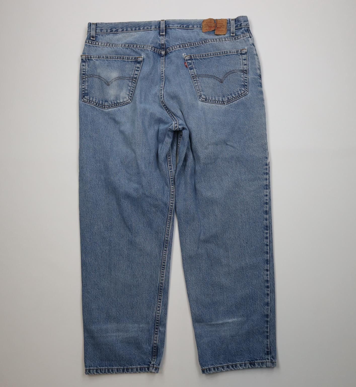 Levi's Vintage 90s Levis 550 Relaxed Fit Denim Jeans Blue Size US 42 / EU 58 - 12 Thumbnail