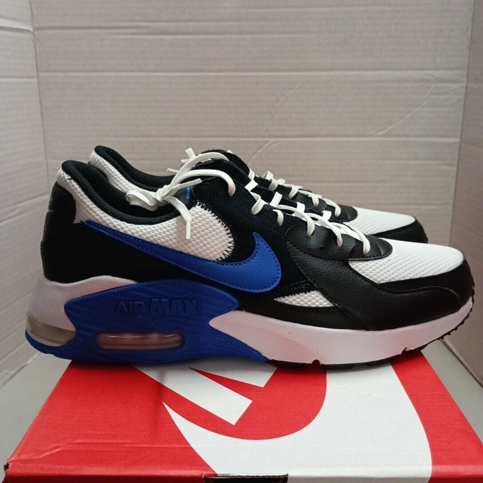 Nike Nike Men's 13 Air Max Excee Black Game Royal White Shoes Size US 13 / EU 46 - 2 Thumbnail