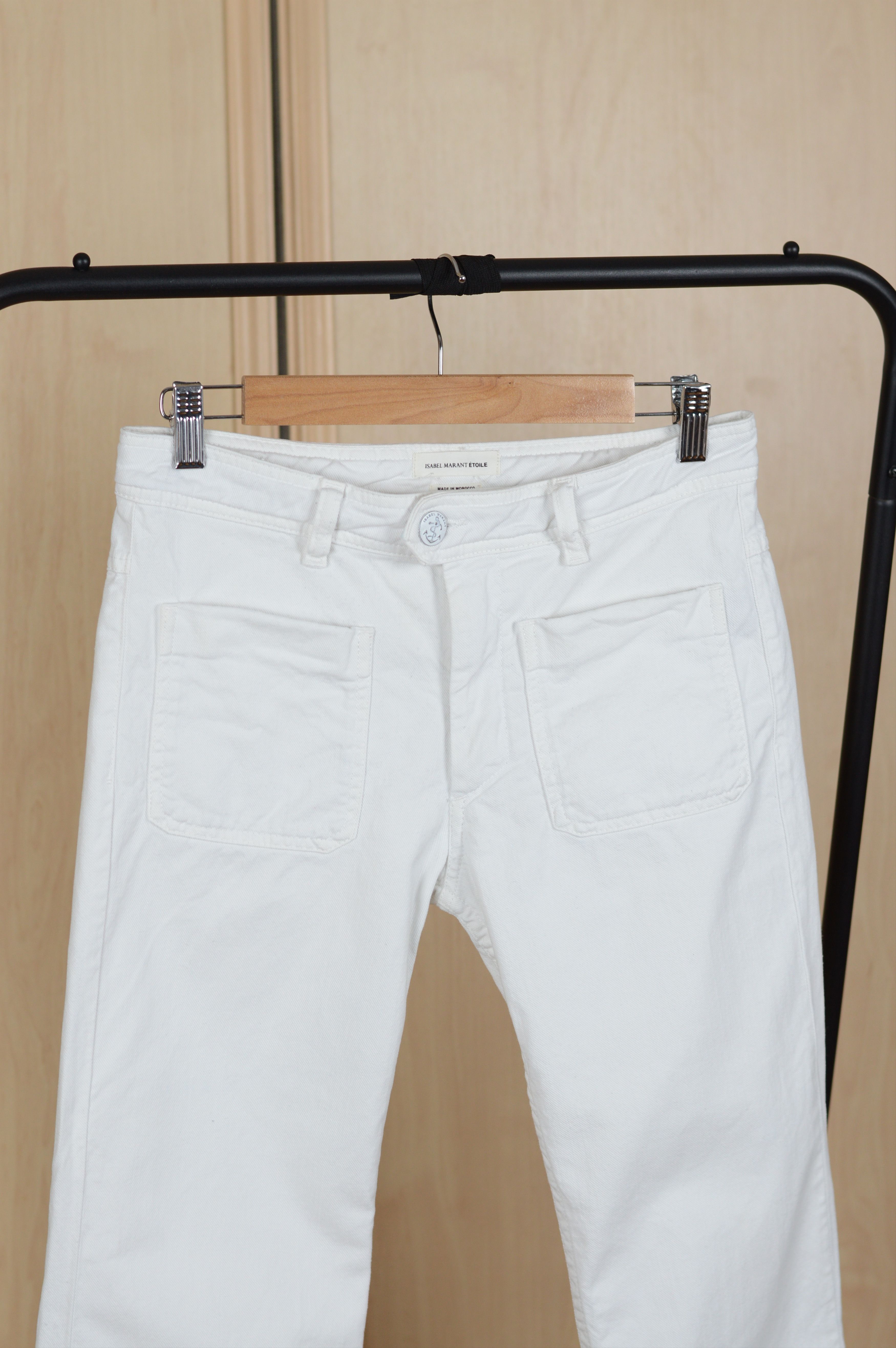 Isabel Marant Etoile Isabel Marant Etoile Pockets Flared White Jeans Pant Size 27" / US 4 / IT 40 - 2 Thumbnail