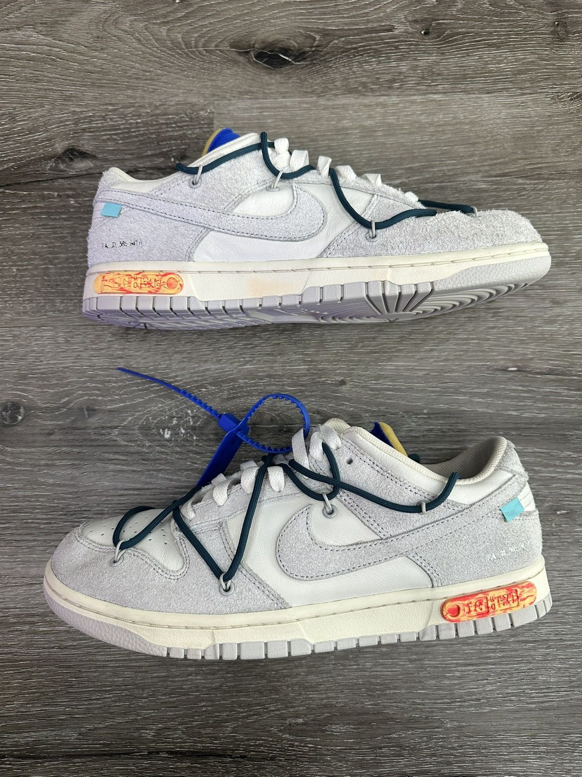 Nike × Off-White Nike Dunk Low x Off-White “Lot 16” **PRE-OWNED** Size US 10.5 / EU 43-44 - 1 Thumbnail