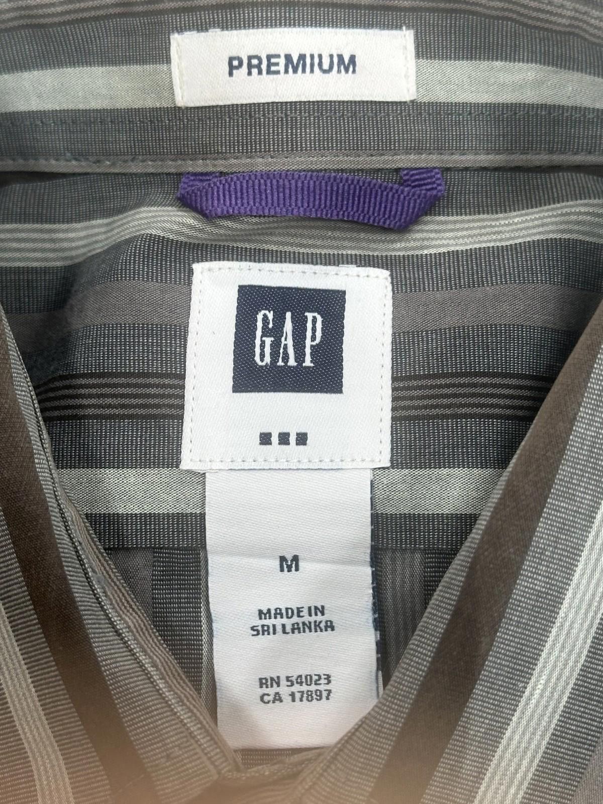 Gap Gap Premium 100% Cotton Button Up Shirt Gray Mens M Size US M / EU 48-50 / 2 - 6 Thumbnail