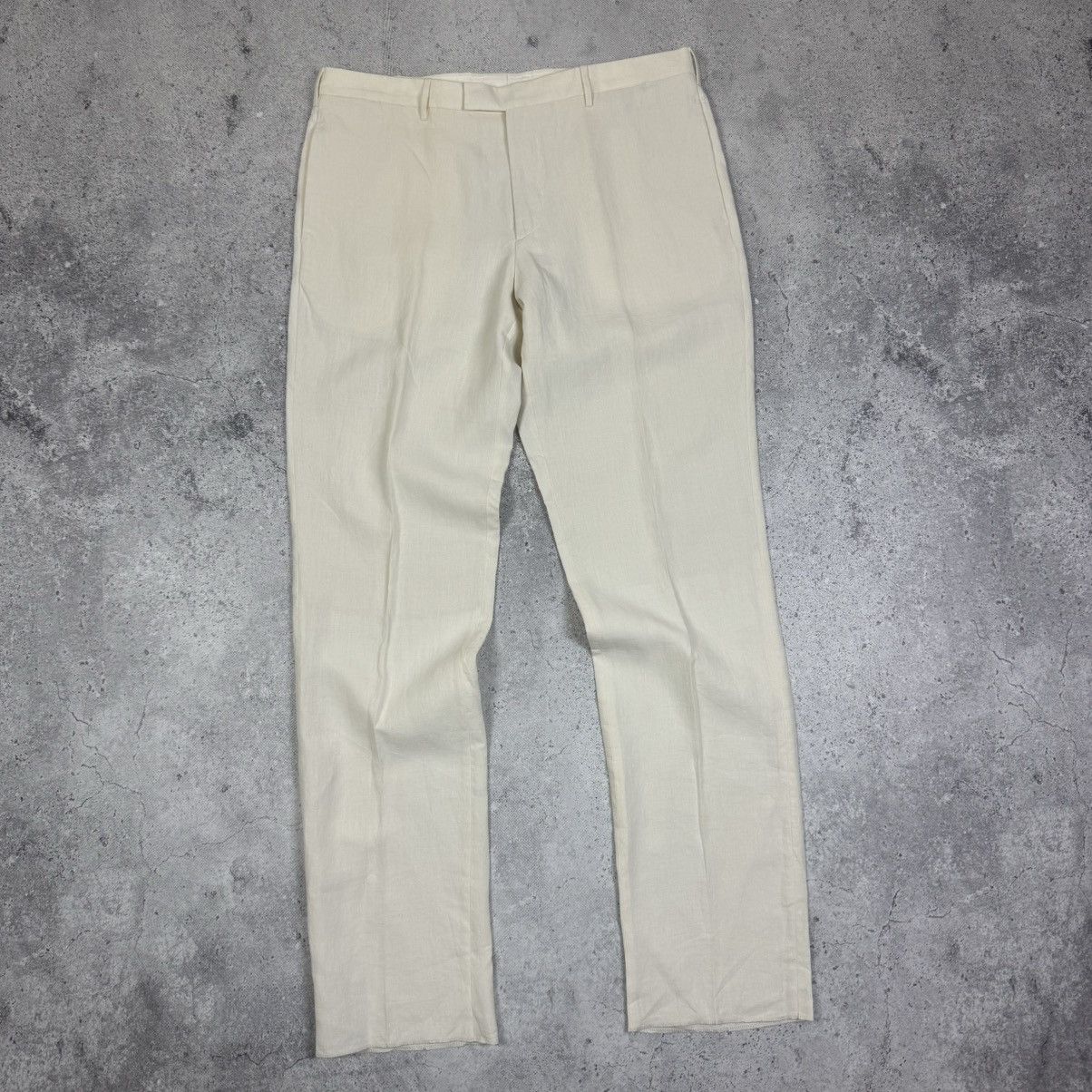 Prada Prada Straight Leg 100% Linen Old Money Trousers Pants Size US 36 / EU 52 - 2 Thumbnail