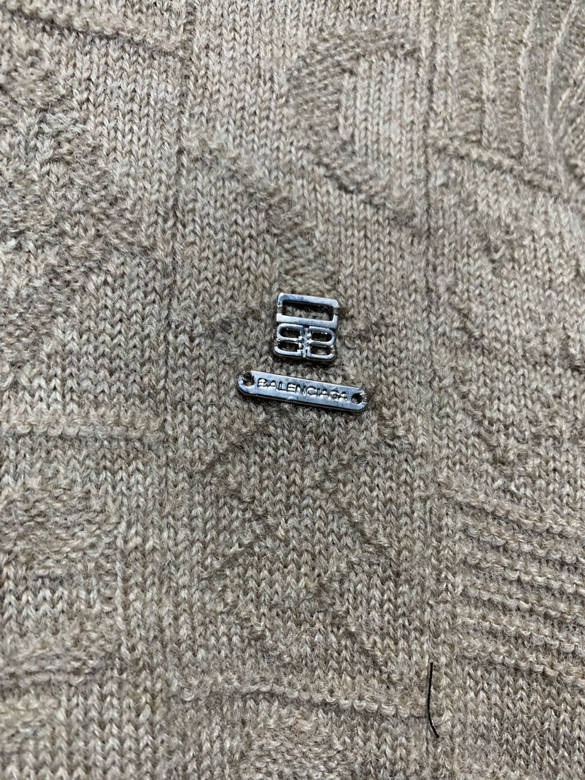 Balenciaga Balenciaga cable knit pattern mocha sweater Size US M / EU 48-50 / 2 - 4 Thumbnail