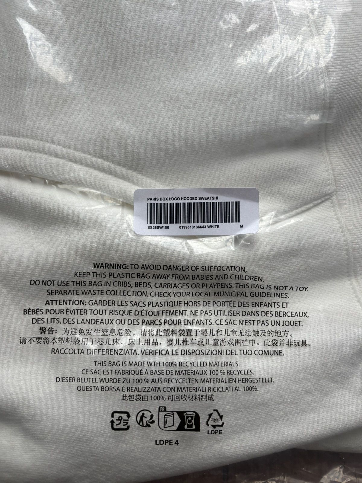 Supreme Supreme Paris Box logo Hooded Size US M / EU 48-50 / 2 - 4 Thumbnail