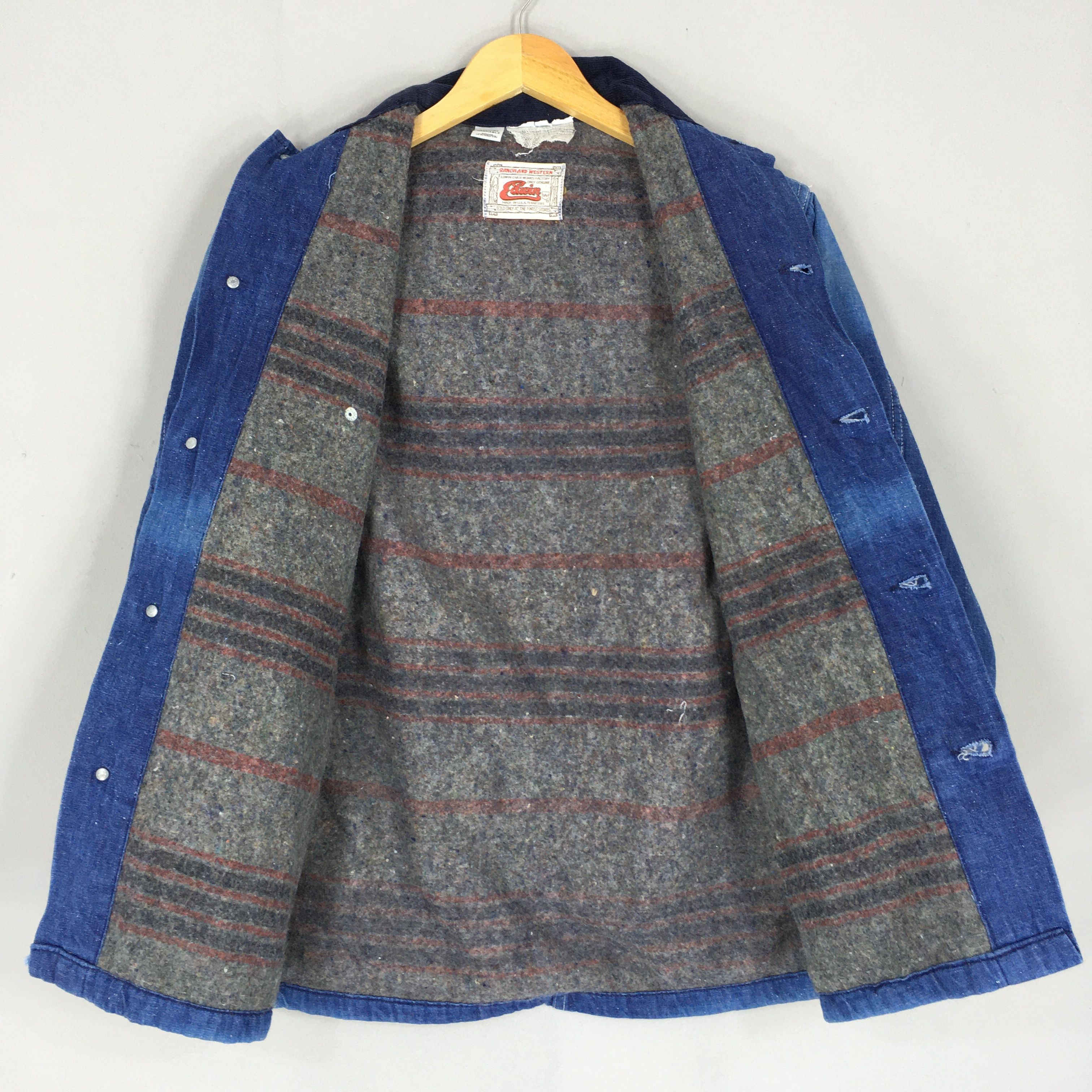 Japanese Brand × Vintage Vintage 80s Edwin Ranch And Western Workers Jacket Small Size US S / EU 44-46 / 1 - 8 Thumbnail