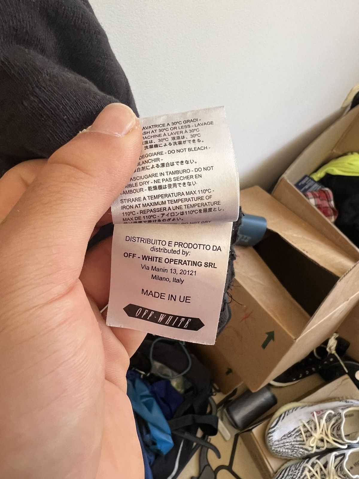 Off-White × Virgil Abloh Off white “blue collar” TEE Size US L / EU 52-54 / 3 - 11 Thumbnail