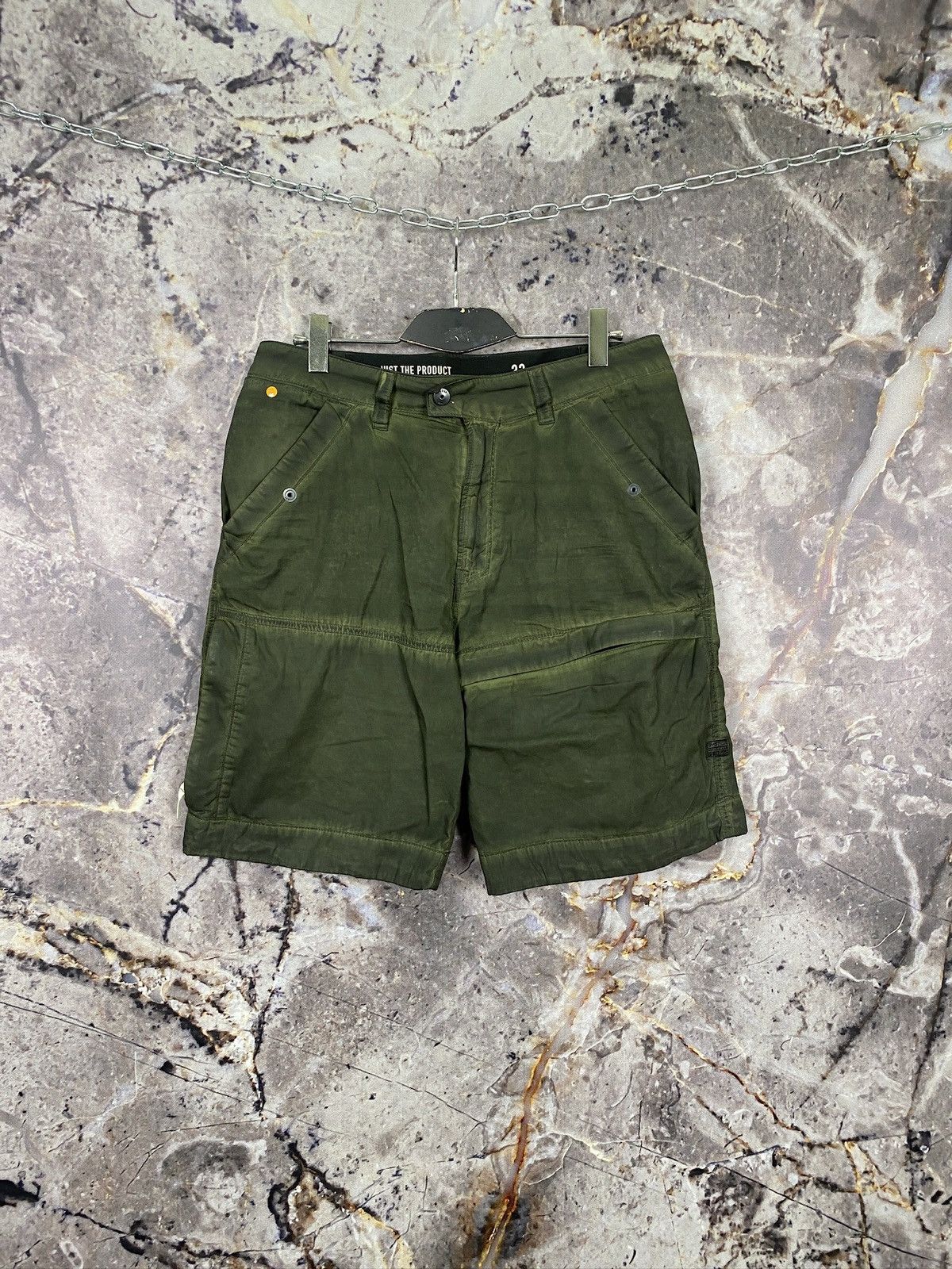 G-Star × Vintage Men’s G-Star Raw Rackam Cargo 1/2 Shorts Size 33 Size US 33 - 1 Thumbnail