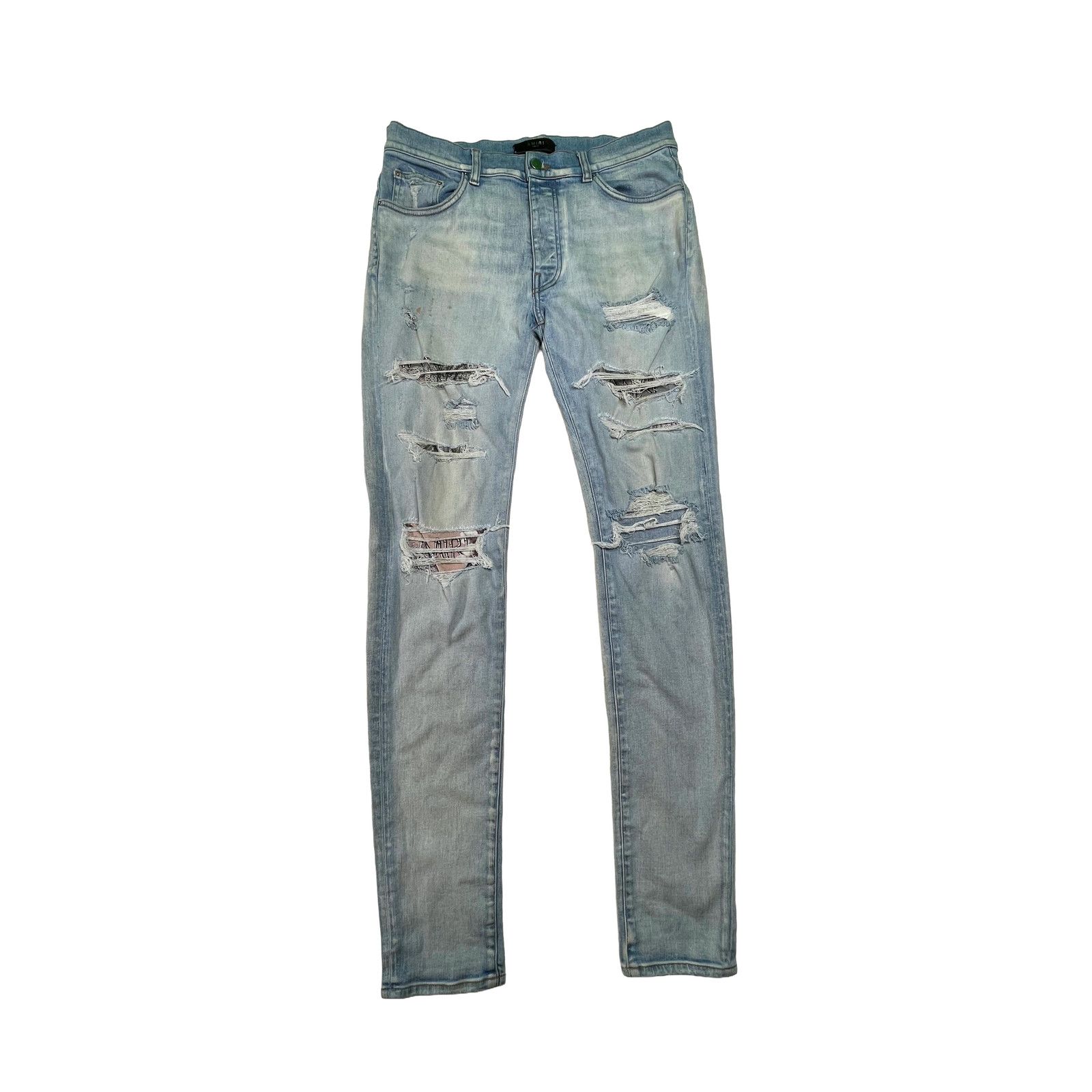 Amiri Amiri Hibiscus Bones Light Wash Jeans Size US 34 / EU 50 - 1 Thumbnail