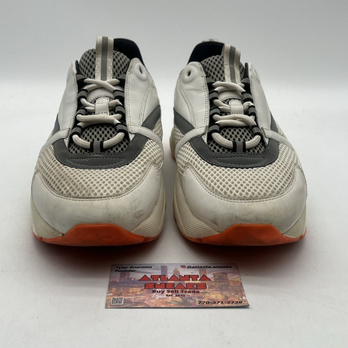 Dior Dior b22 white orange Size US 10 / EU 43 - 2 Thumbnail