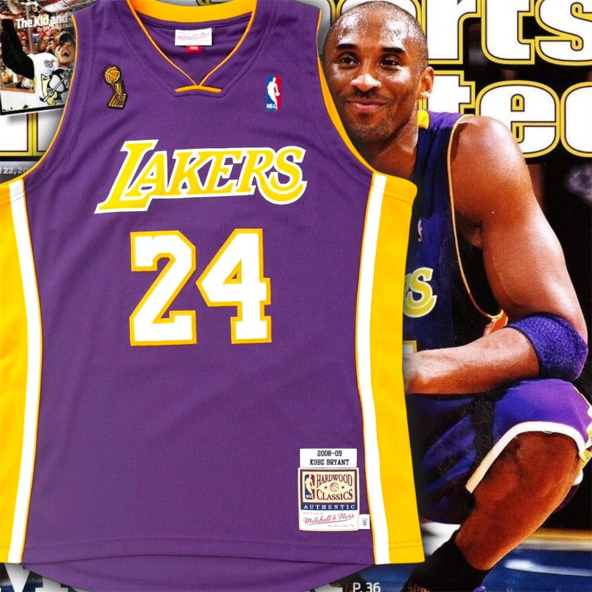 Mitchell & Ness × NBA Authentic Kobe Bryant 08/09 Finals