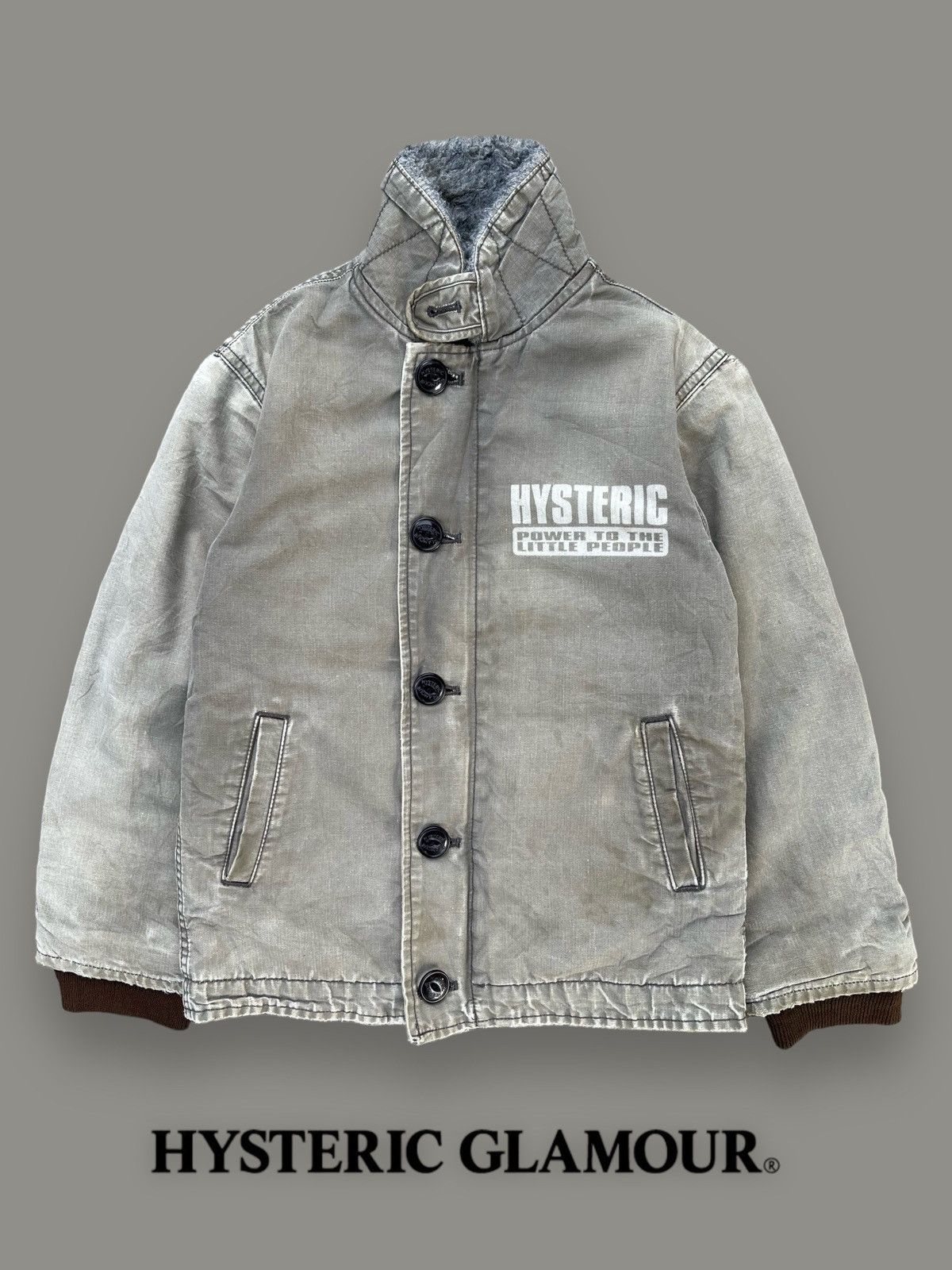 Hysteric Glamour 🔥Vintage Hysteric Glamour Faded Jacket For Kids Size US XXS / EU 40 - 1 Thumbnail