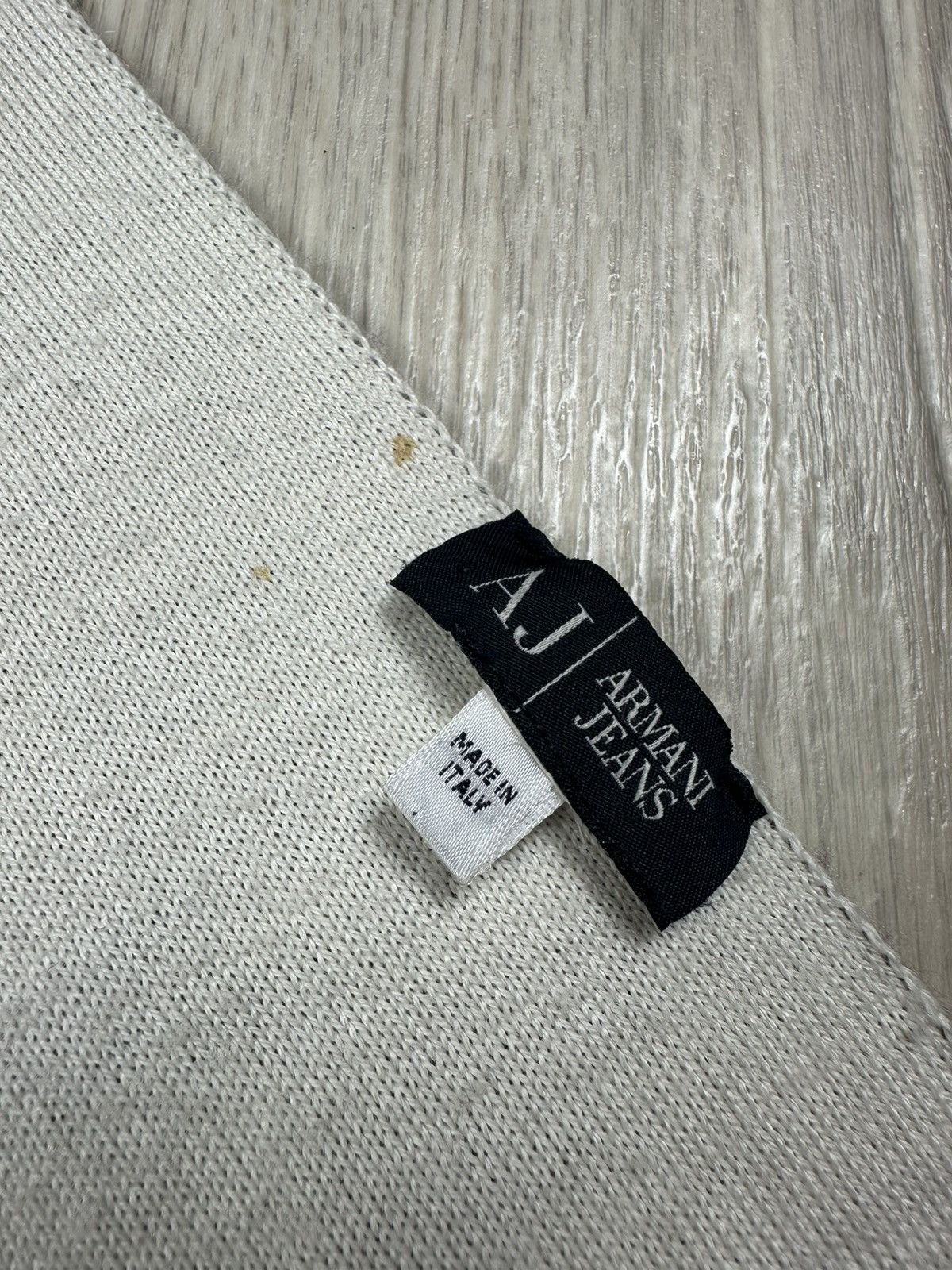 Armani × Giorgio Armani × Vintage Vintage Armani Jeans Scarf Big Logo Muffler Neckwear Size ONE SIZE - 4 Thumbnail
