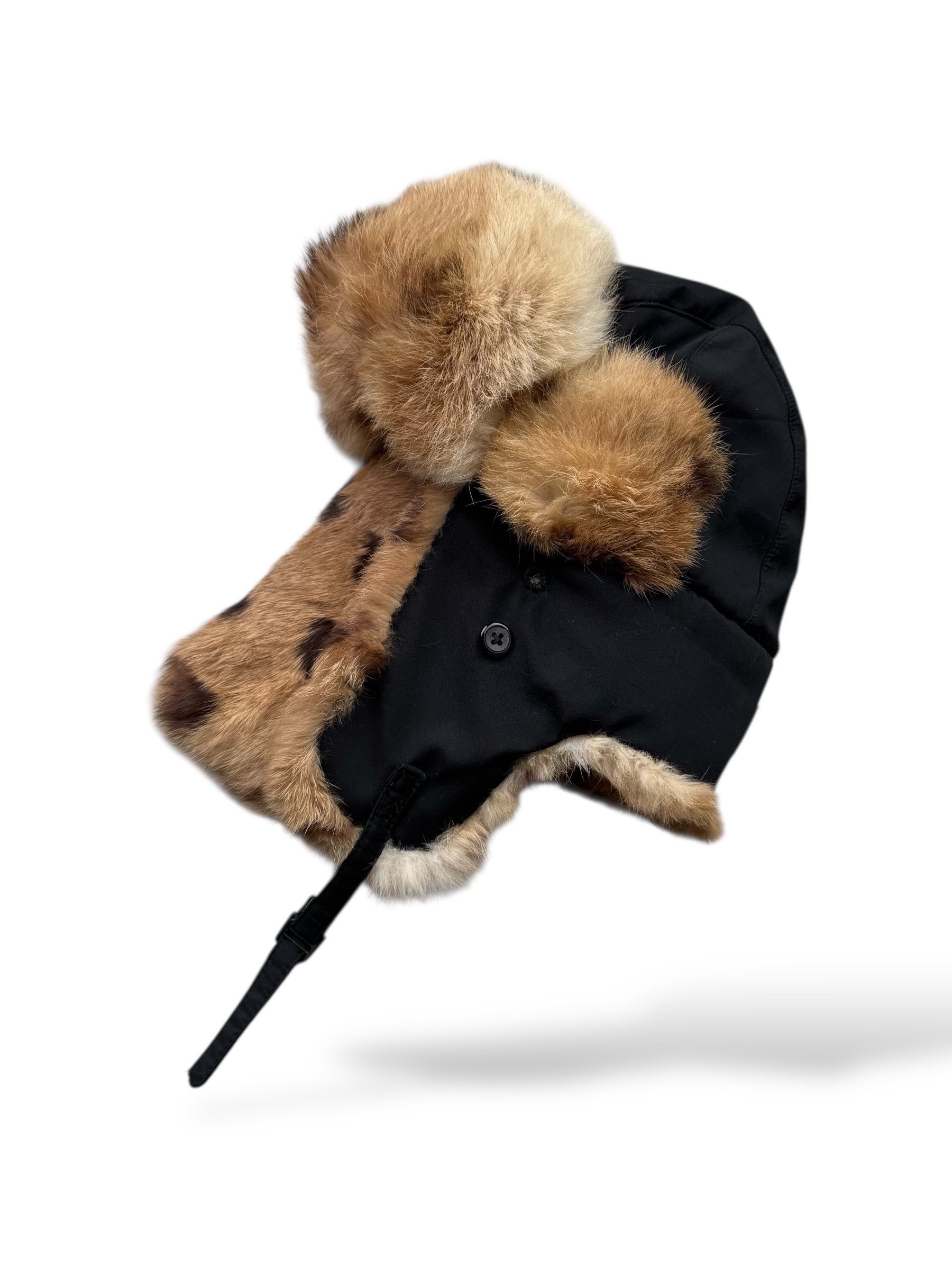 Japanese Brand Vintage Real Fur Ushanka Hat W285 Size ONE SIZE - 1 Thumbnail