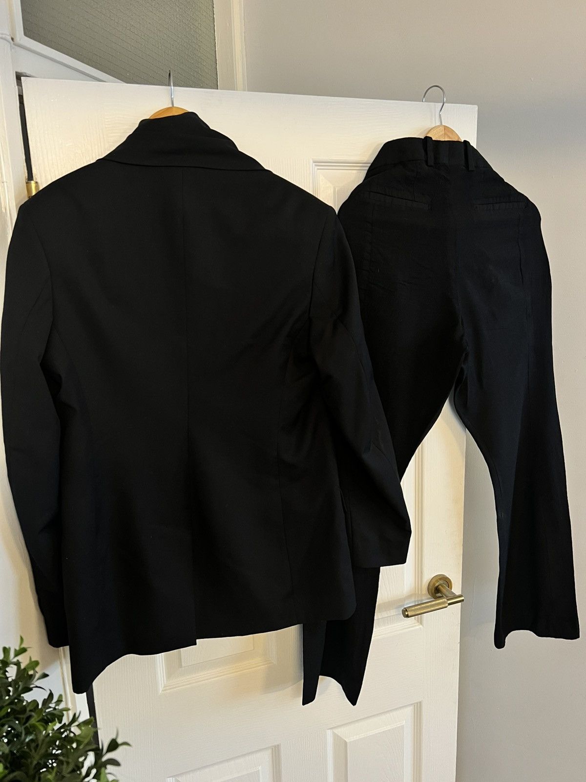 Cos COS SHAWL COLLAR WOOL BLAZER IT 48 M x FLARE TROUSERS EU 46 Size 38R - 4 Thumbnail