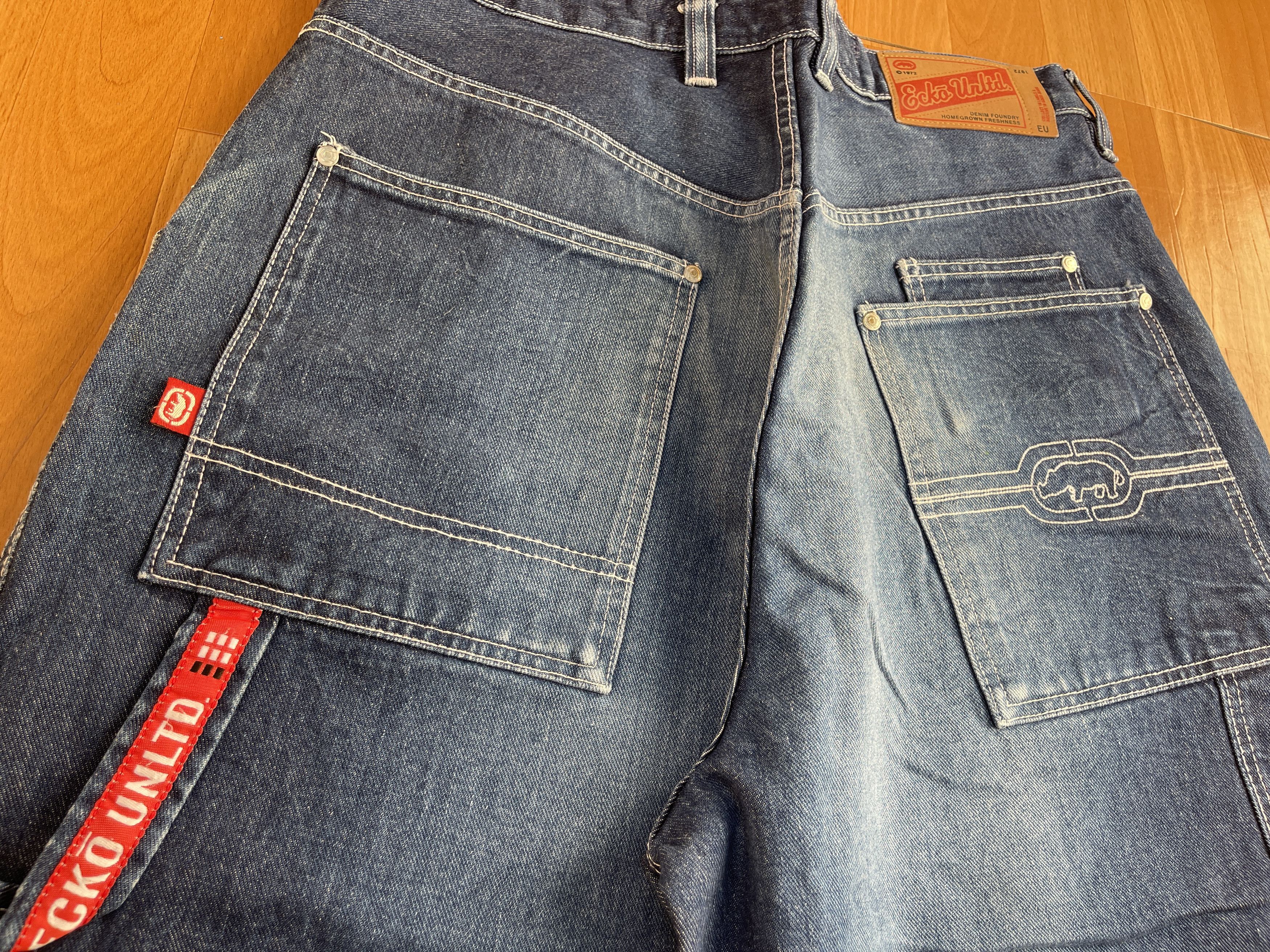 Ecko Unltd. Ecko Unltd jeans, baggy, vintage 90s hip hop skater Y2K W 34 Size US 34 / EU 50 - 5 Thumbnail