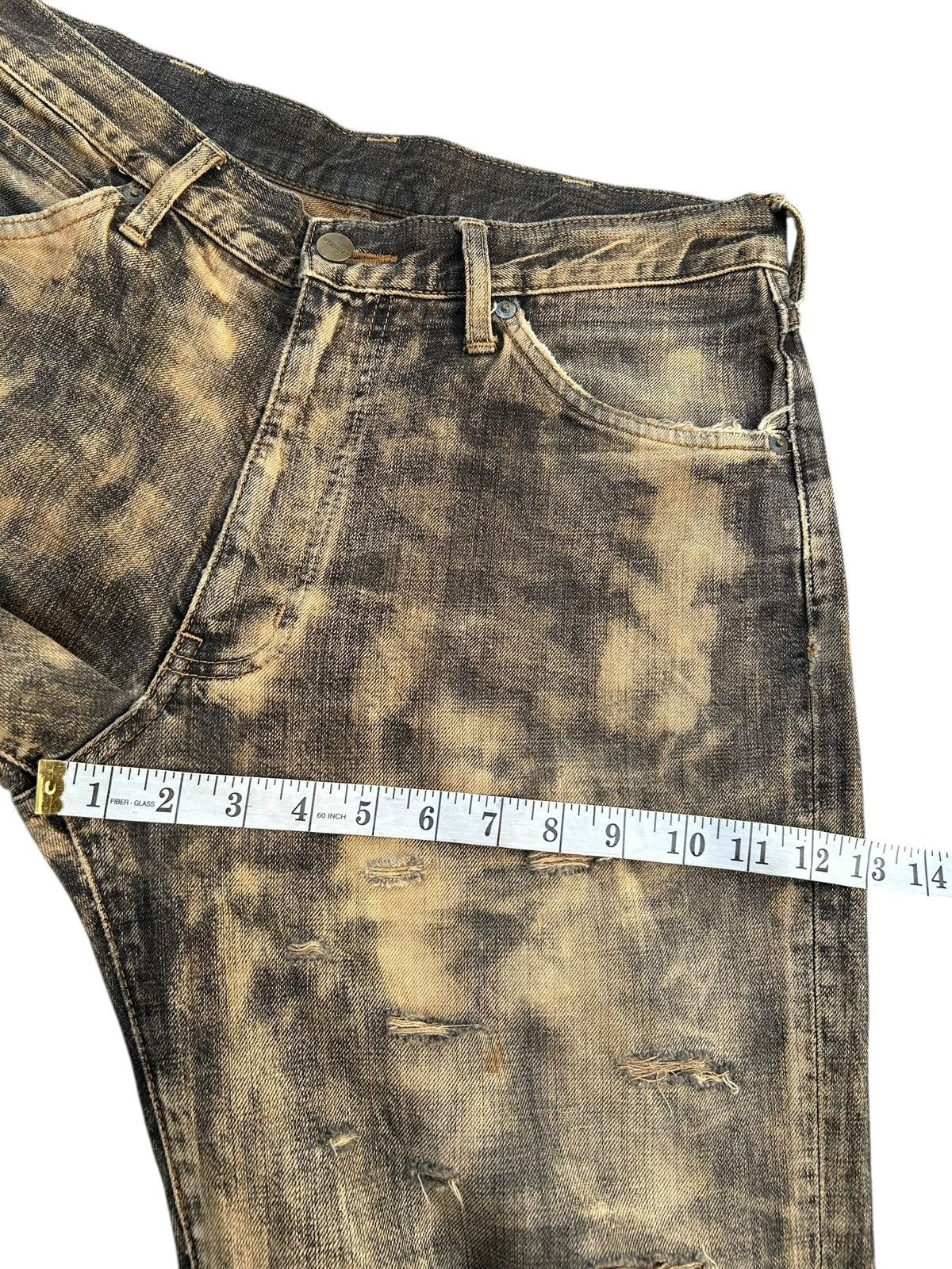 Kapital Thrashed Vintage Wrangler Rusty Denim Jeans Size US 32 / EU 48 - 22 Thumbnail
