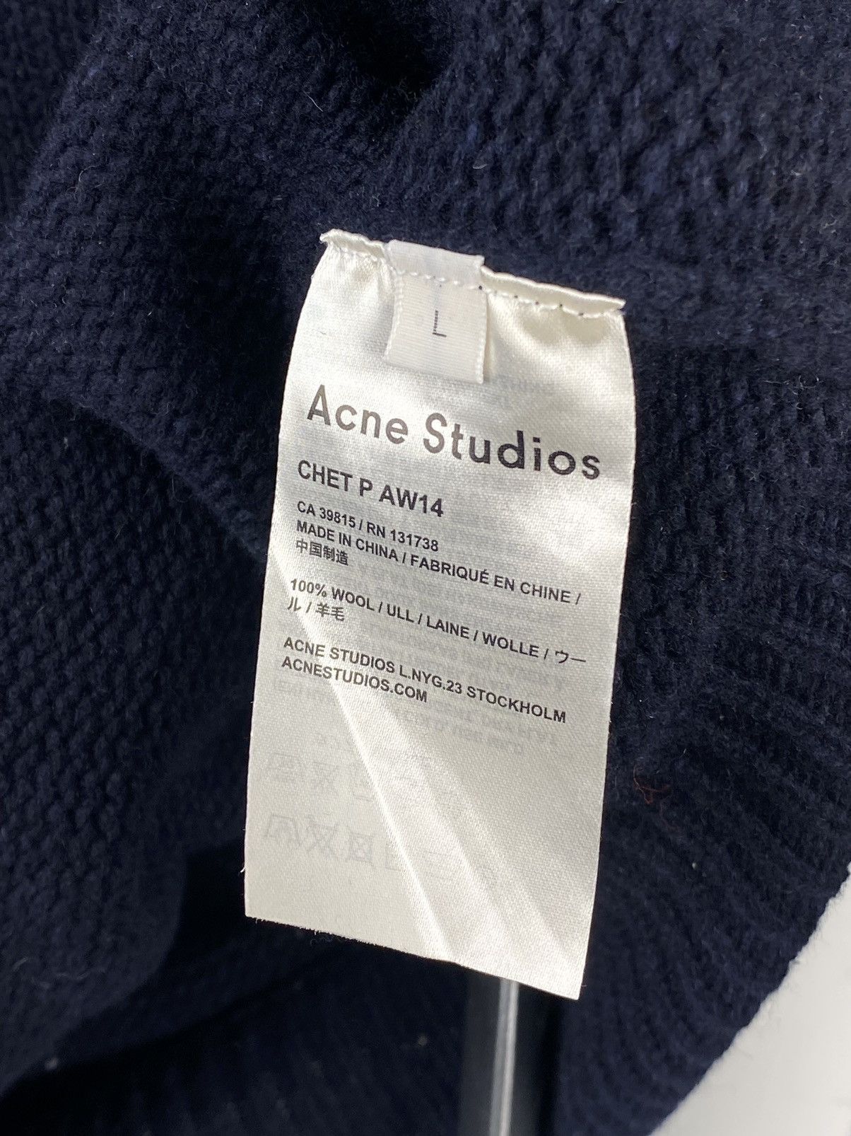 Acne Studios Acne Studios turtleneck sweater wool CHET P AW14 Size US L / EU 52-54 / 3 - 8 Thumbnail