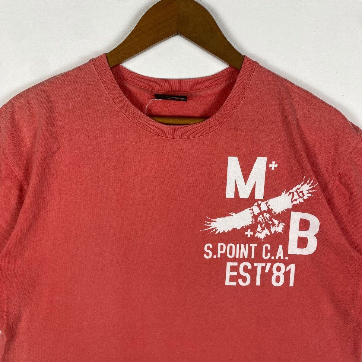 TMT × Vintage Vintage TMT Japan Mission Bay Sunfaded Red Tee Shirt Size US L / EU 52-54 / 3 - 4 Thumbnail