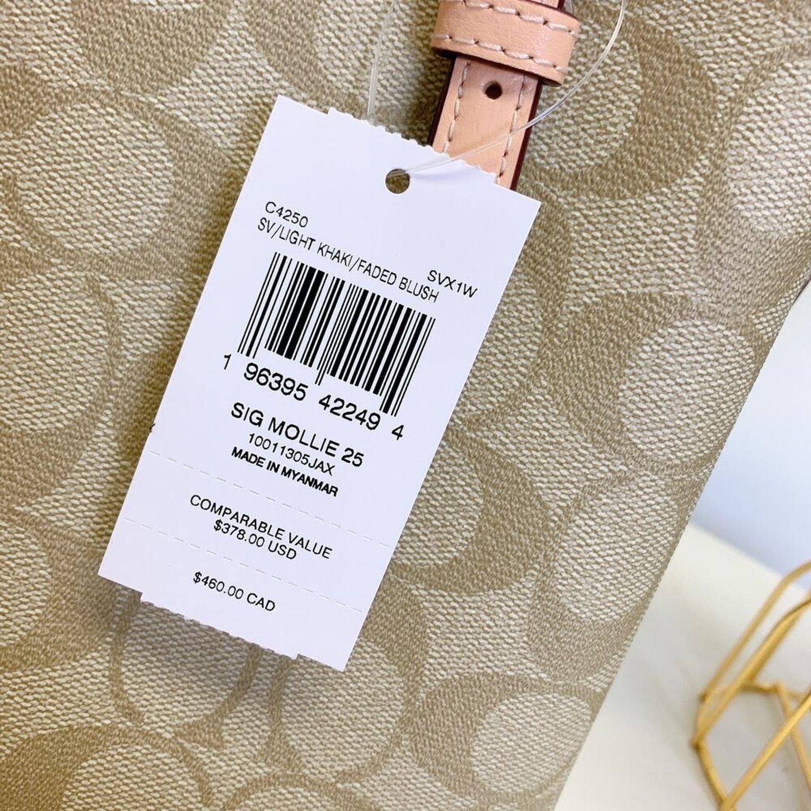 Coach Coach C4250 Mollie Tote 25 In Signature Canvas IN Light Size ONE SIZE - 7 Thumbnail
