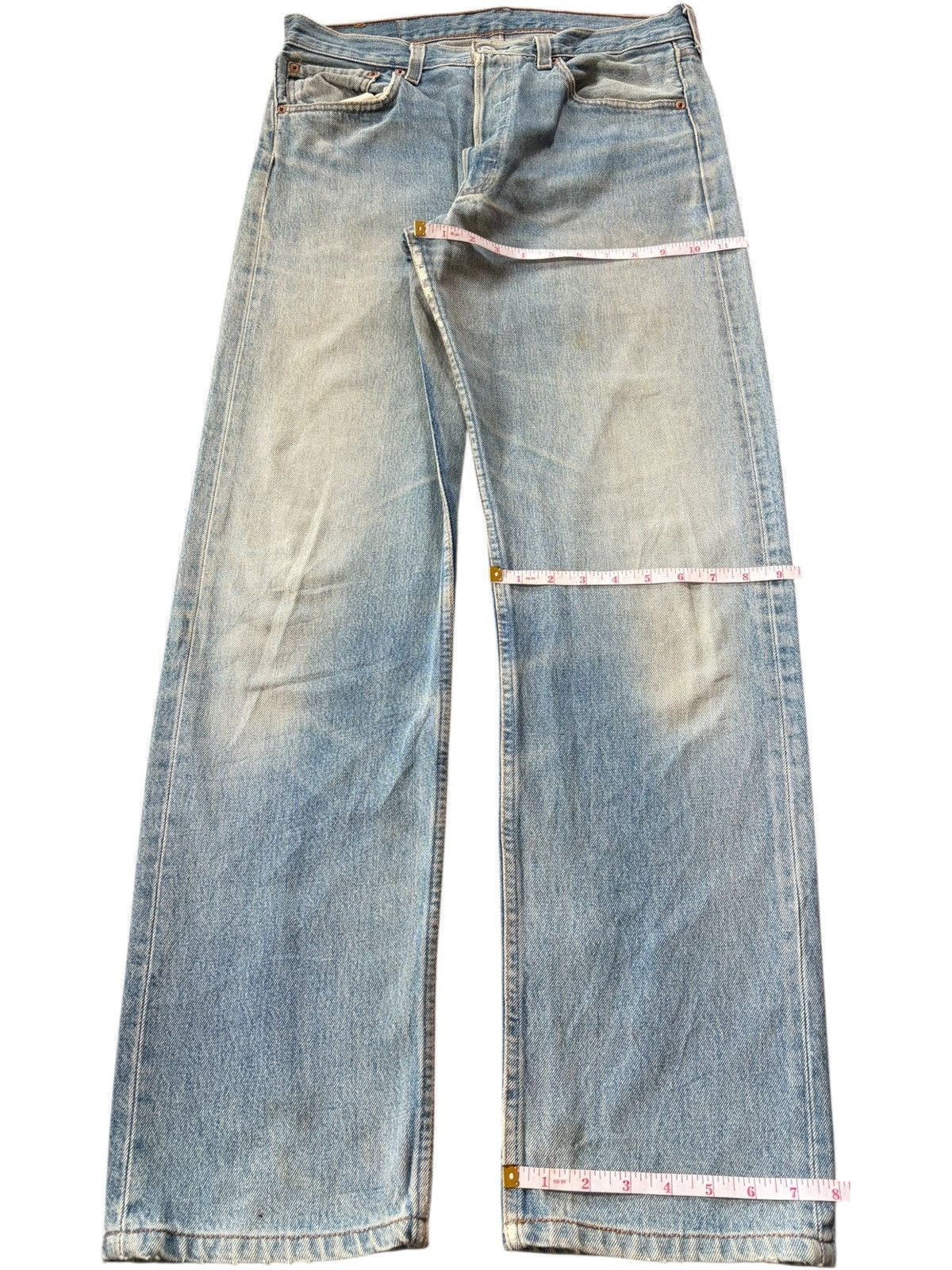 Levi's Vintage 90s Levis 501 Faded Wash Distress Loose Jeans Size US 32 / EU 48 - 8 Thumbnail