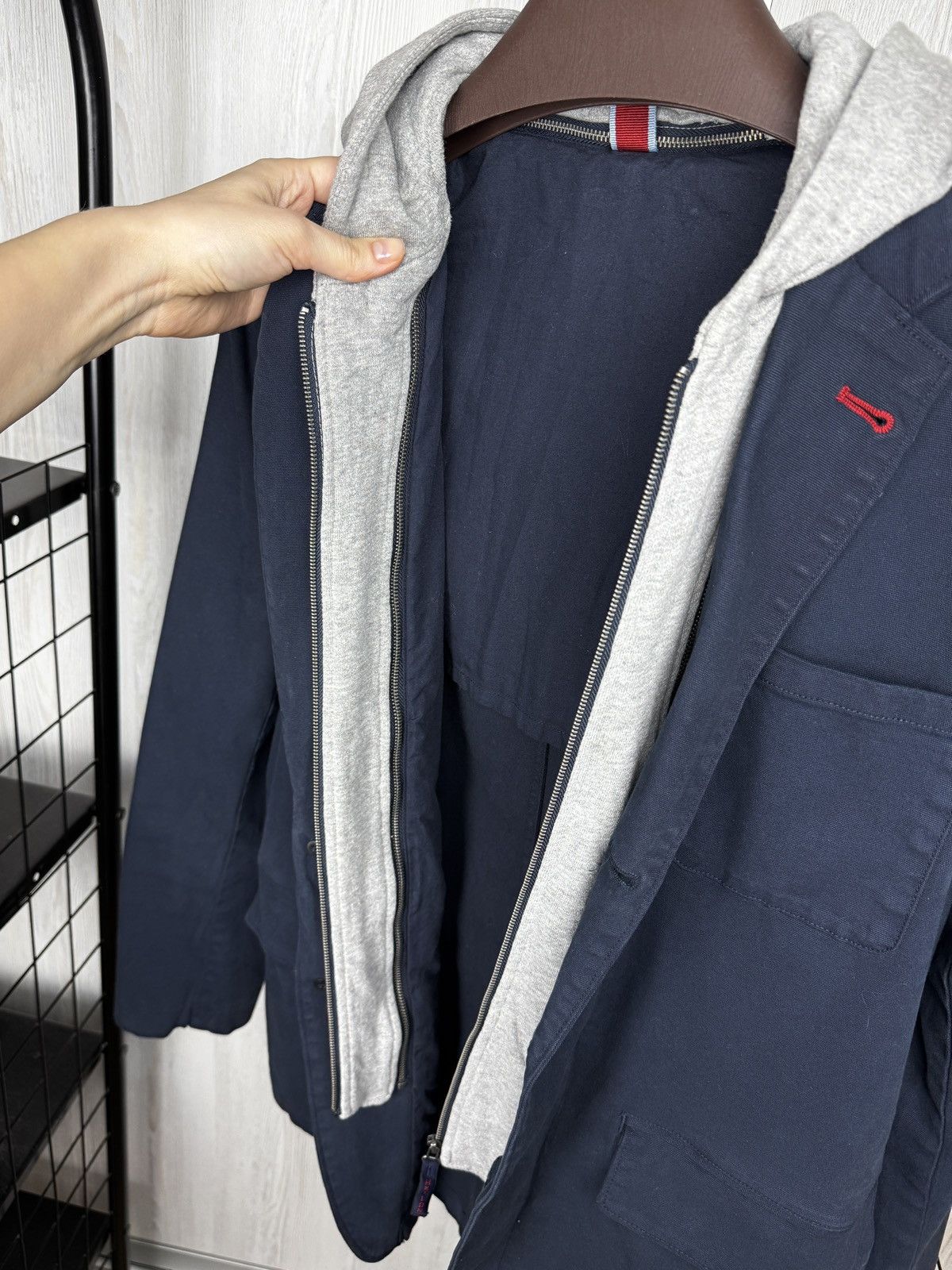 Hackett Hackett London navy blue cotton blazer with hood size 42 Size 42R - 12 Thumbnail