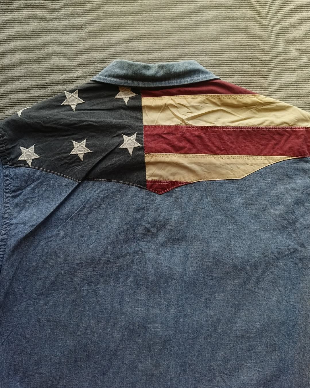 Denim & Supply Ralph Lauren × Designer × Ralph Lauren Denim & Supply RL American Flag Chambray Western Shirt Size US L / EU 52-54 / 3 - 2 Thumbnail