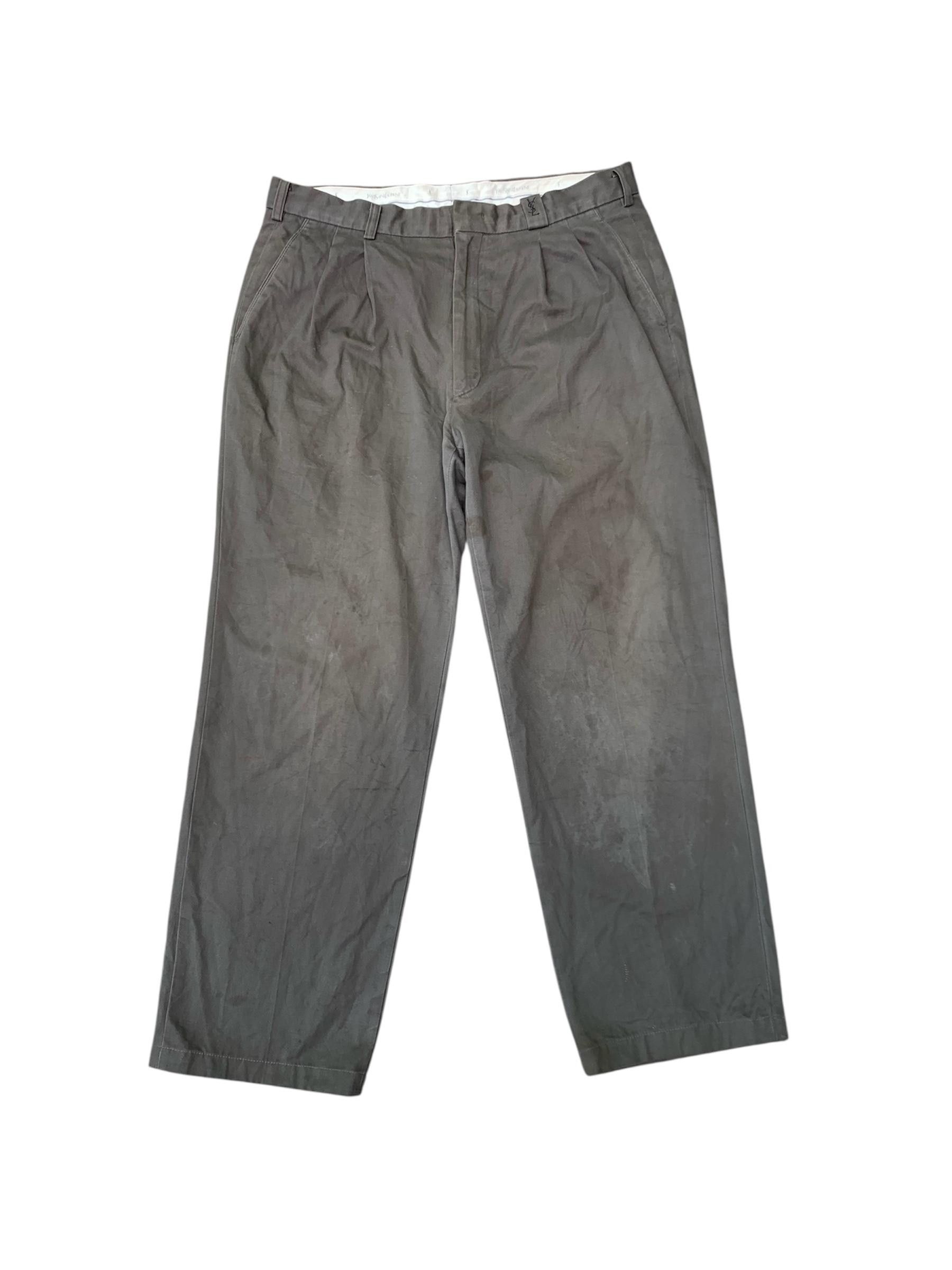 Vintage × Yves Saint Laurent Vintage Yves Saint Laurent Pour Homme Casual pants Size US 34 / EU 50 - 1 Thumbnail