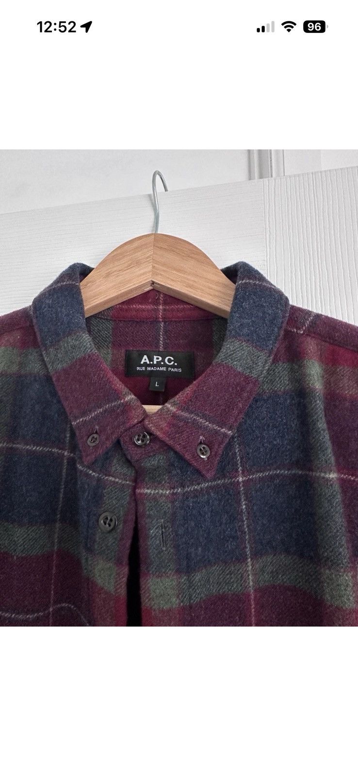 A.P.C. APC Wool check flannel Size US L / EU 52-54 / 3 - 2 Thumbnail