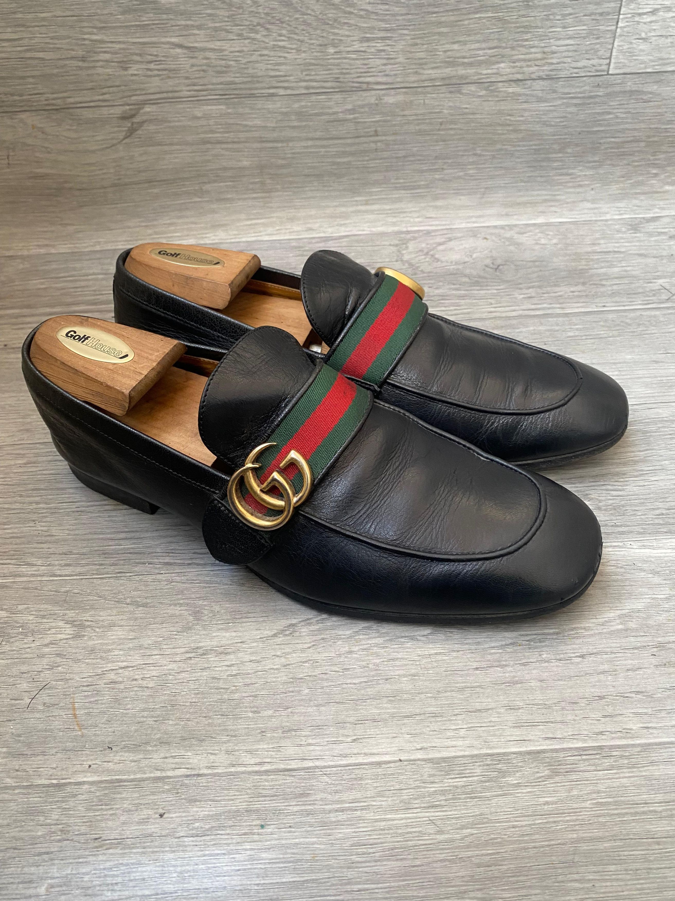 Gucci Gucci GG Marmont 3 Stripe Leather Loafers US 8.5 Size US 8.5 / EU 41-42 - 2 Thumbnail