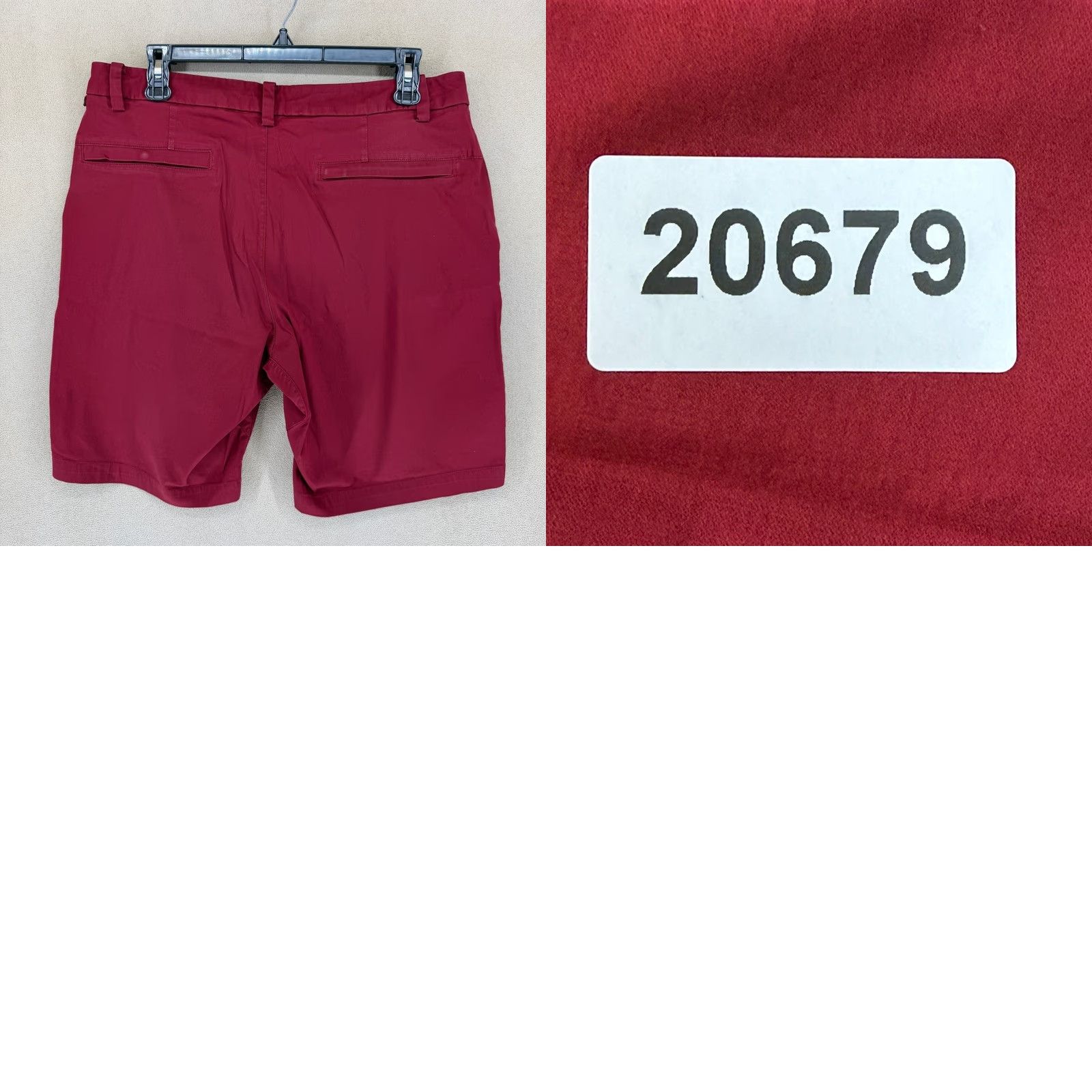 Lululemon Lululemon Mens Red Commission Shorts 32 Flat Front Zip Pocket Casual Summer Shirt vs Shorts? Size US 32 / EU 48 - 8 Thumbnail