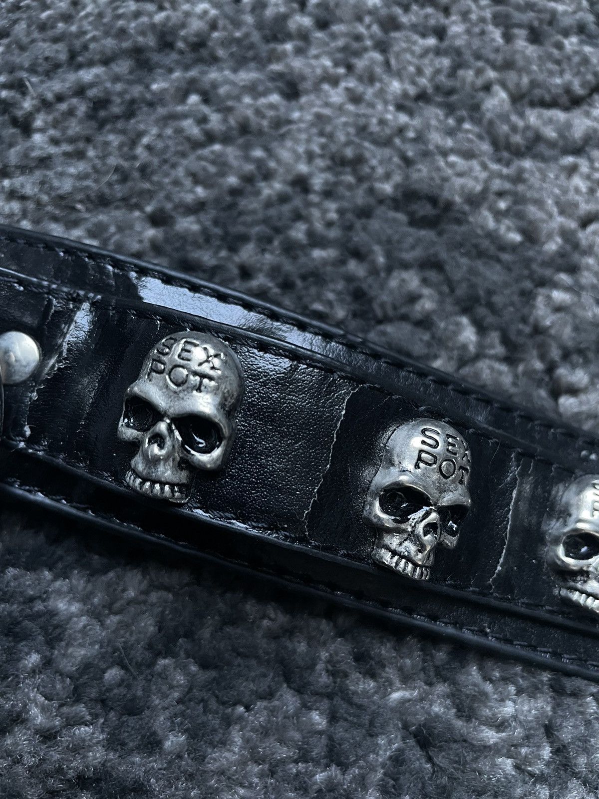 Sexpot Revenge Skull Belt Y2K Vintage Archive Opium Goth