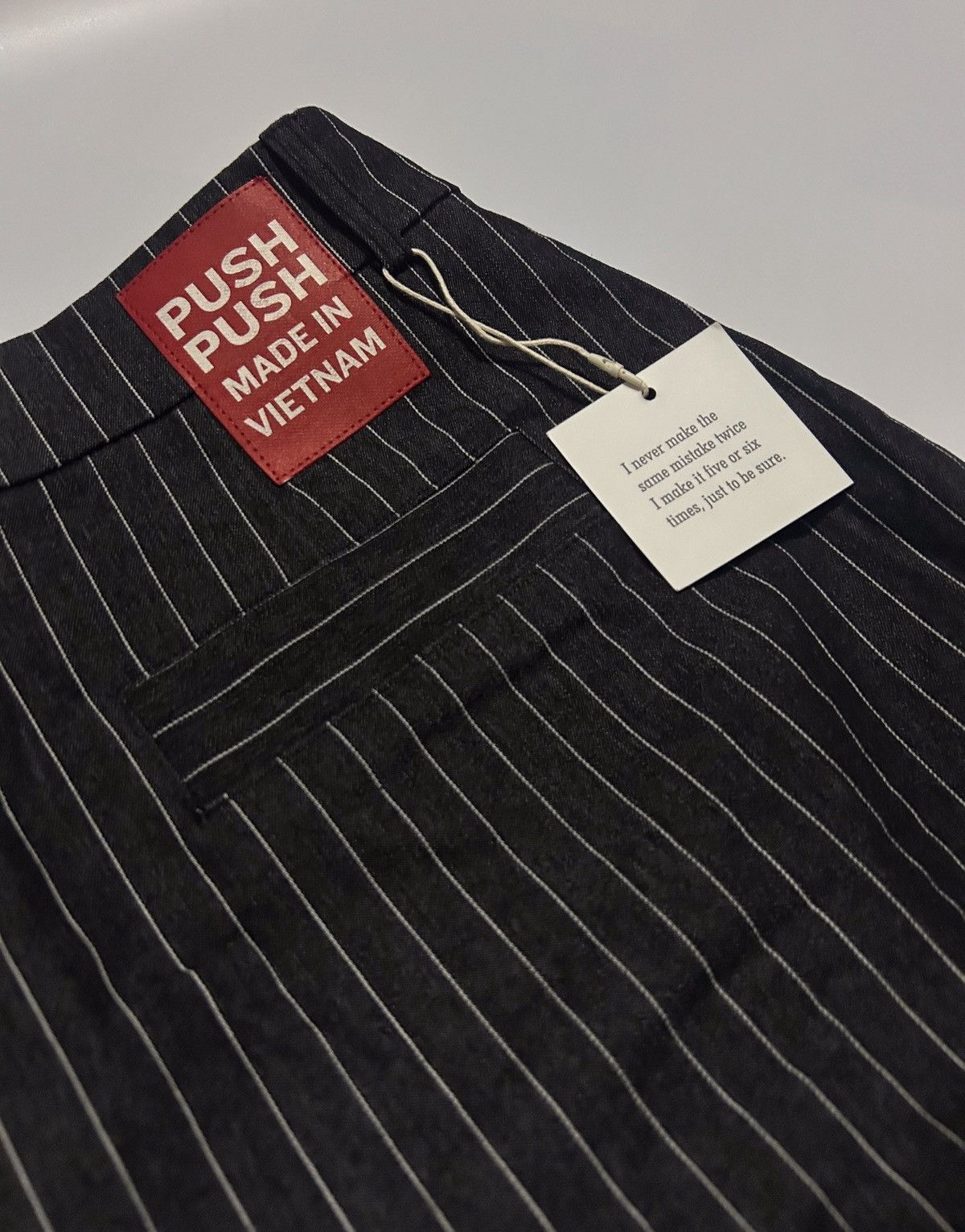 Vintage PUSH PUSH PINSTRIPE PANTS Size US 32 / EU 48 - 5 Thumbnail