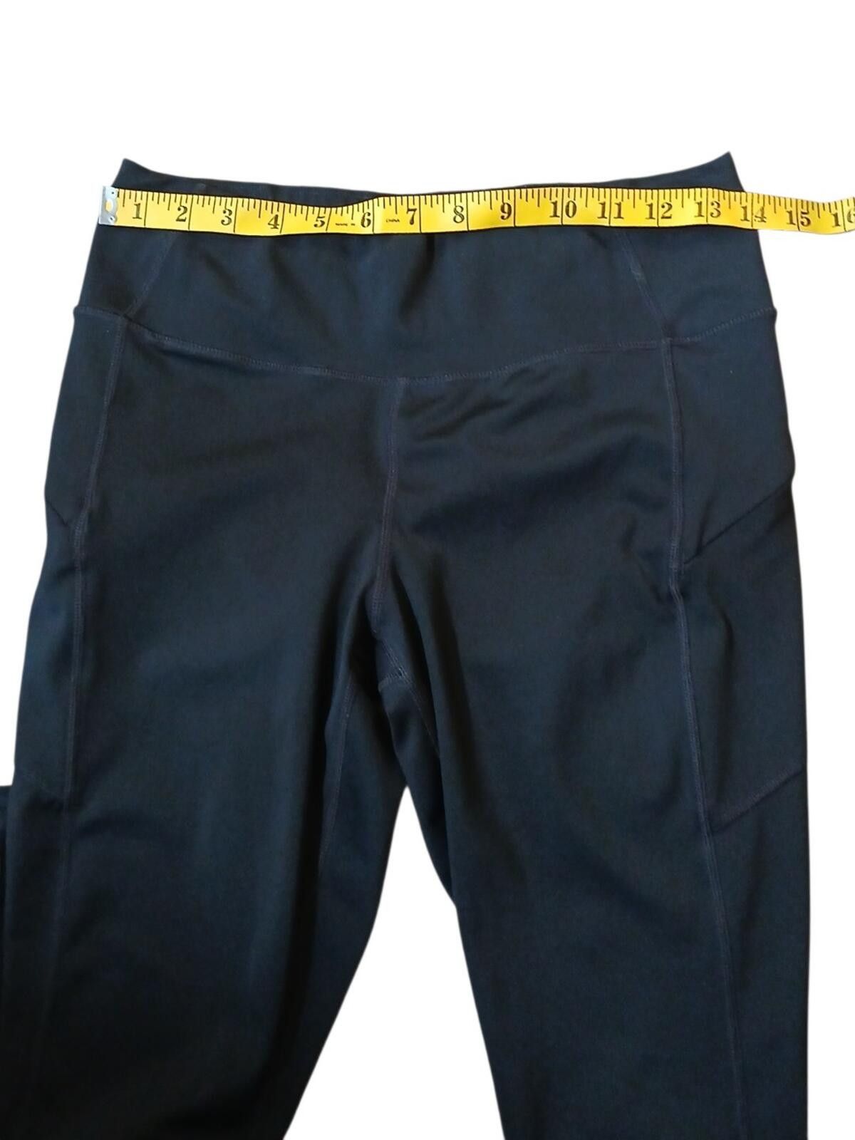 Other Athleta Legging Pants Size M Zip Pockets Black Stretch 28x27 Size 32" / US 10 / IT 46 - 5 Thumbnail