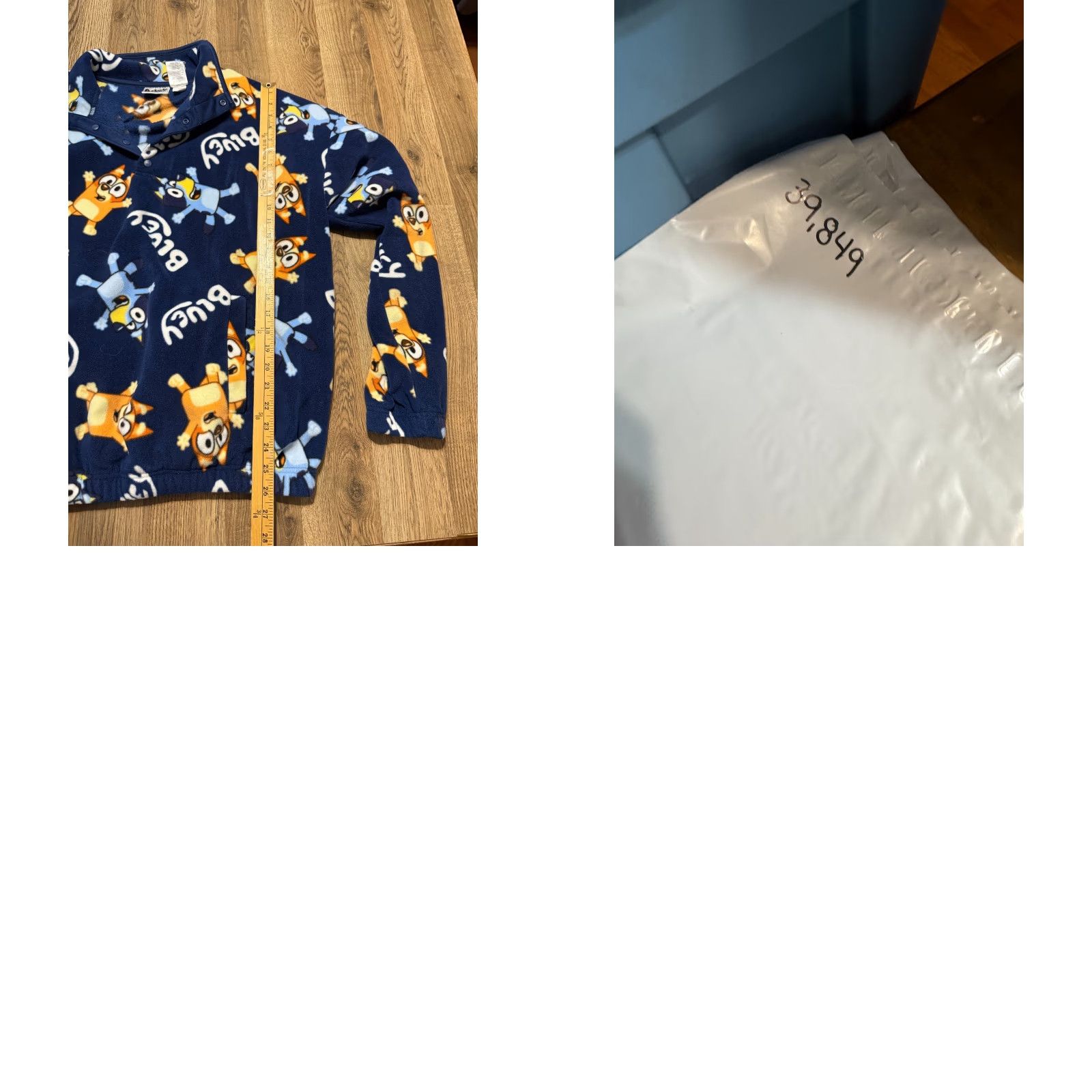 Vintage VINTAGE? No—Bluey Sweater Women’s Large Blue Allover Print Pullover 1/4 Button Long Sleeve Knitted Knit Buttoned Casual Fall Winter Summer Size L / US 10 / IT 46 - 8 Thumbnail