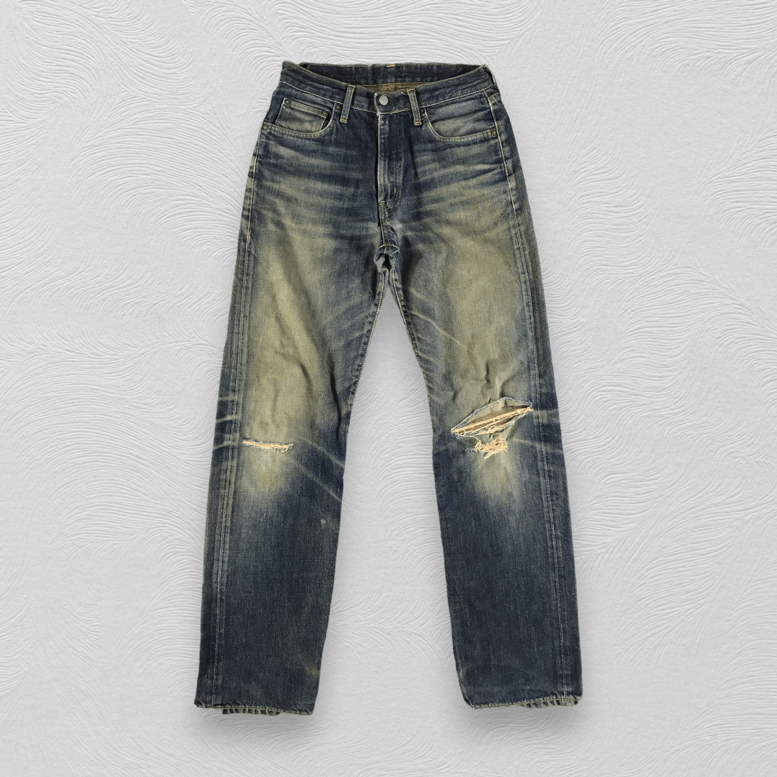 image of Distressed Denim x Edwin Distress Vintage Edwin Jeans Rusty Denim Kj2298 in Blue, Men's