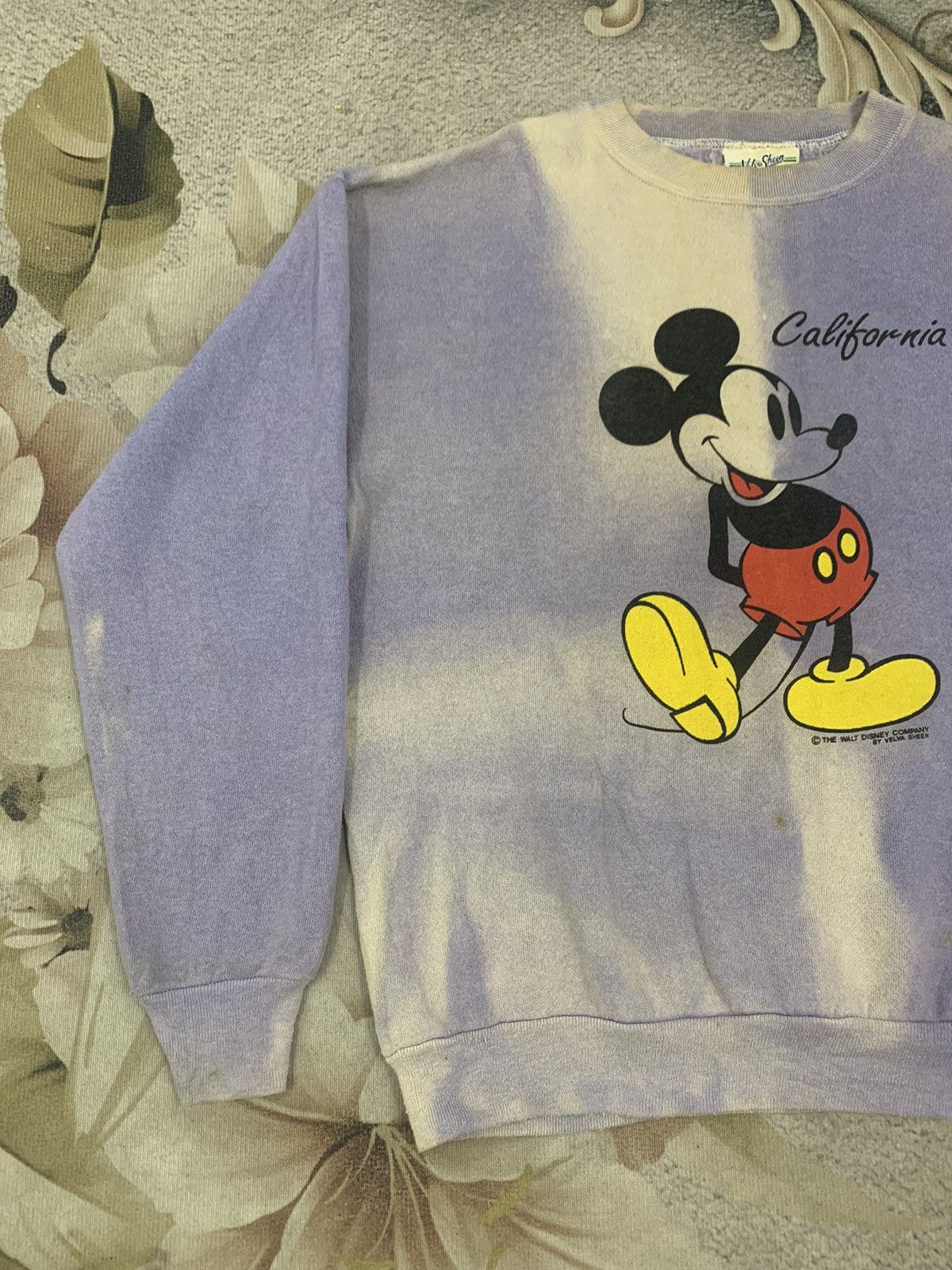 Mickey Mouse × Velva Sheen × Vintage Vintage Mickey Mouse Sweatshirt by Velva Sheen Made in Usa Size US M / EU 48-50 / 2 - 3 Thumbnail